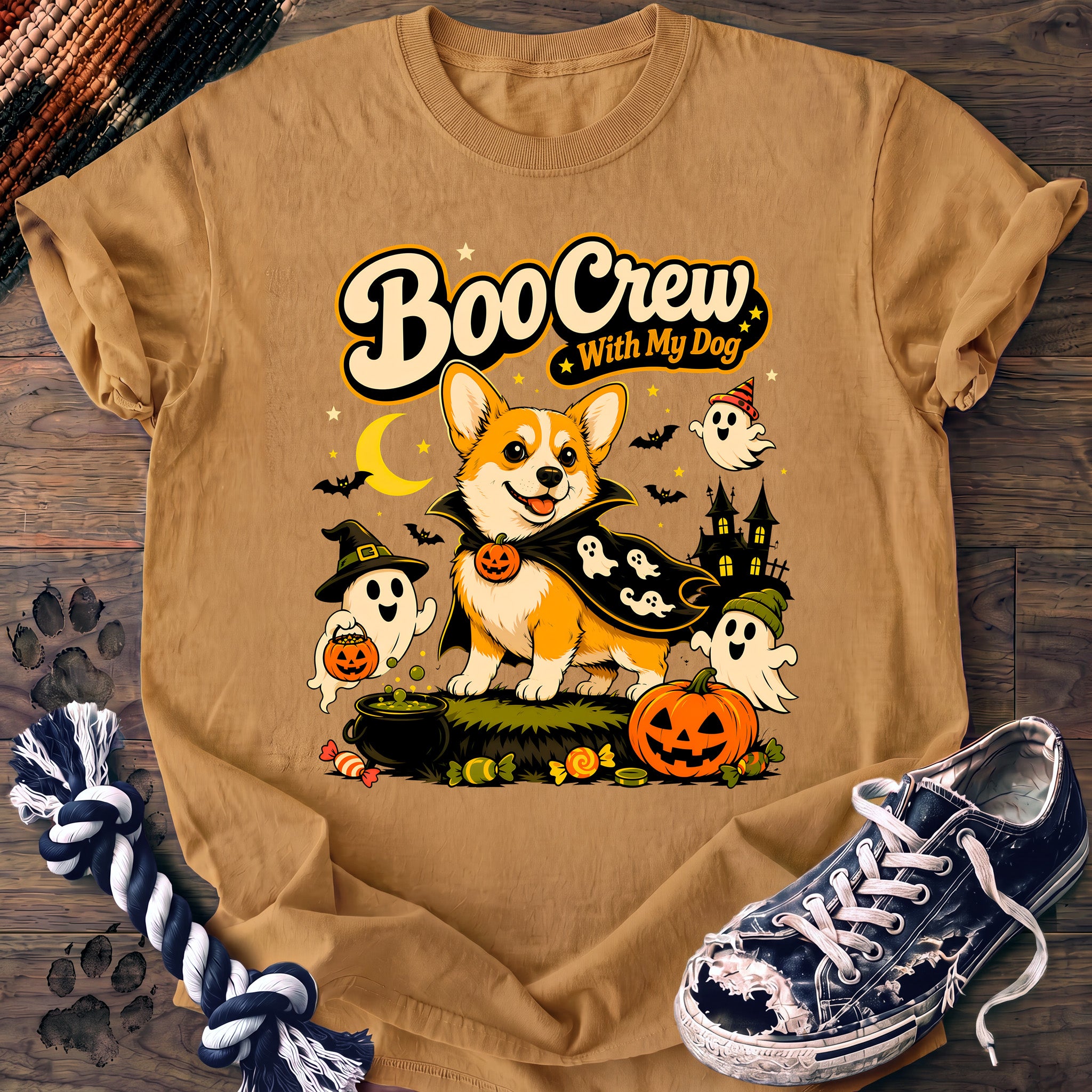 PAWSSION CLUB t-shirt in Mustard color - SKU PC-0551