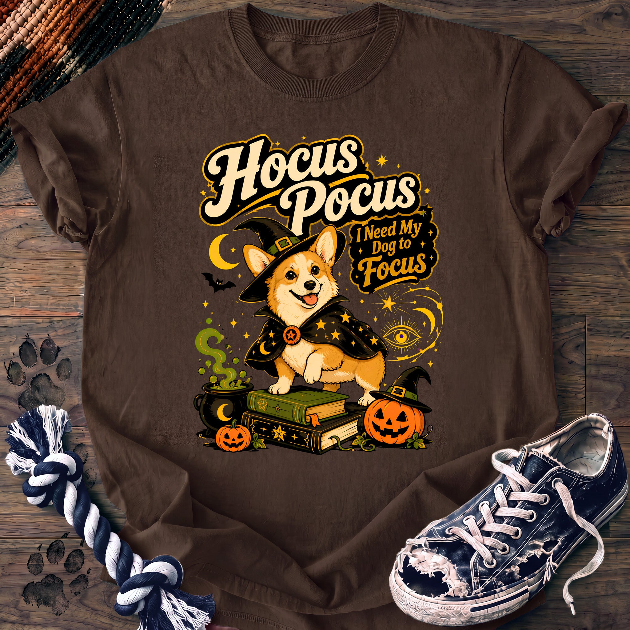 PAWSSION CLUB t-shirt in Espresso color - SKU PC-0552