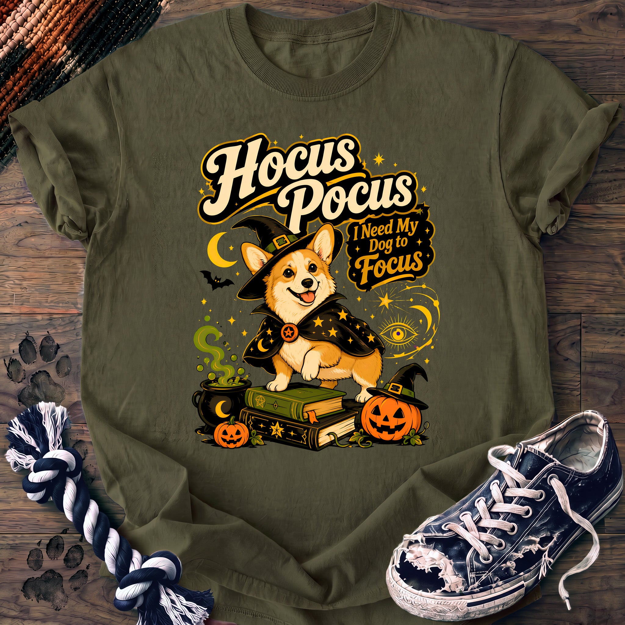 PAWSSION CLUB t-shirt in Moss color - SKU PC-0552