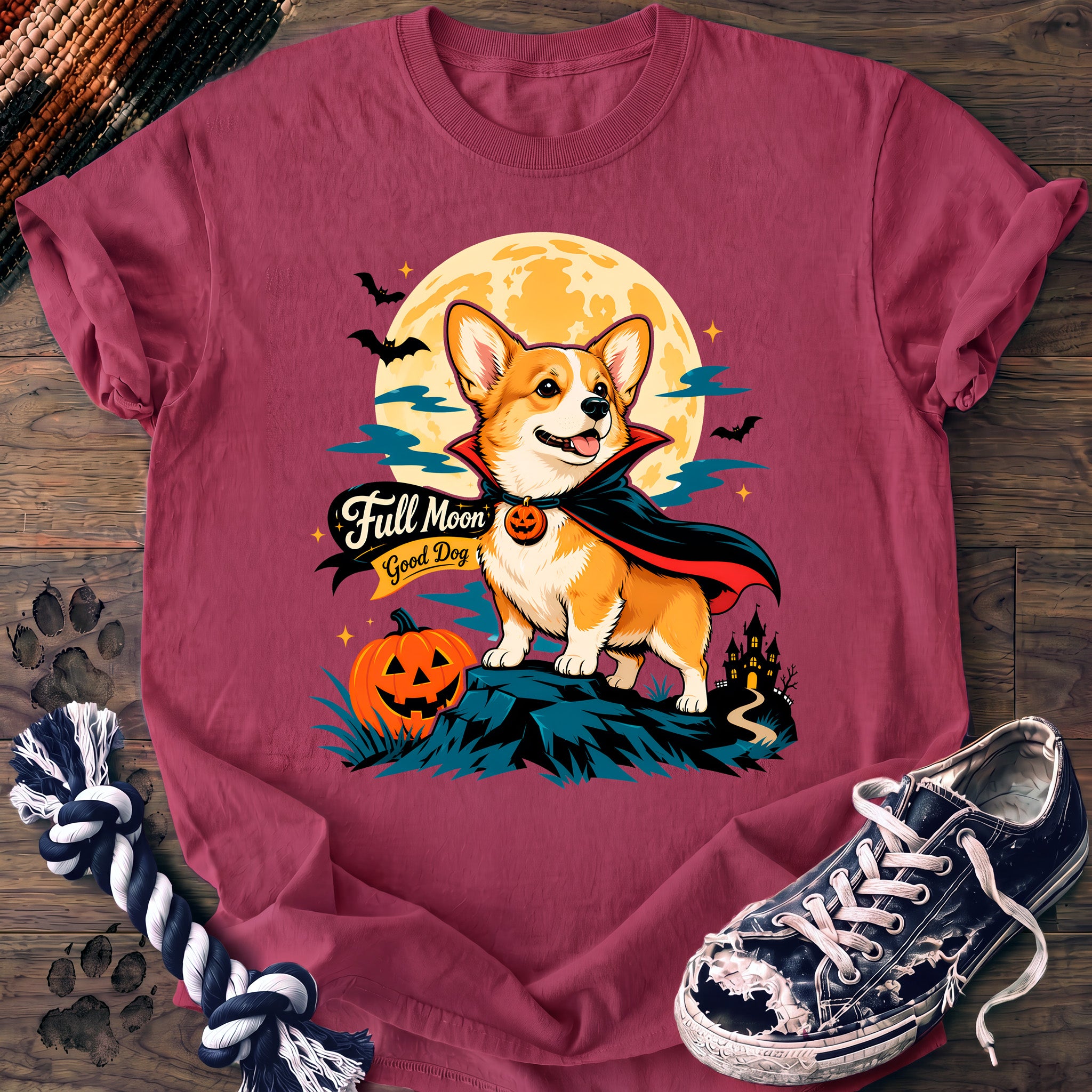PAWSSION CLUB t-shirt in Crunchberry color - SKU PC-0553
