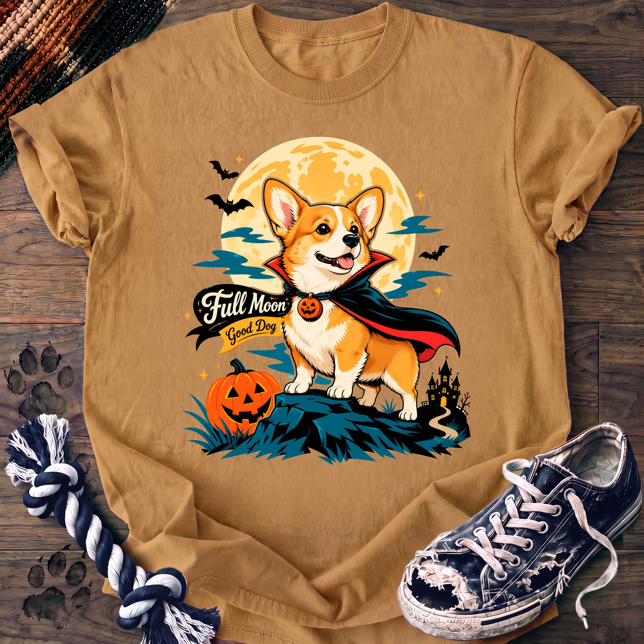 PAWSSION CLUB t-shirt in Mustard color - SKU PC-0553