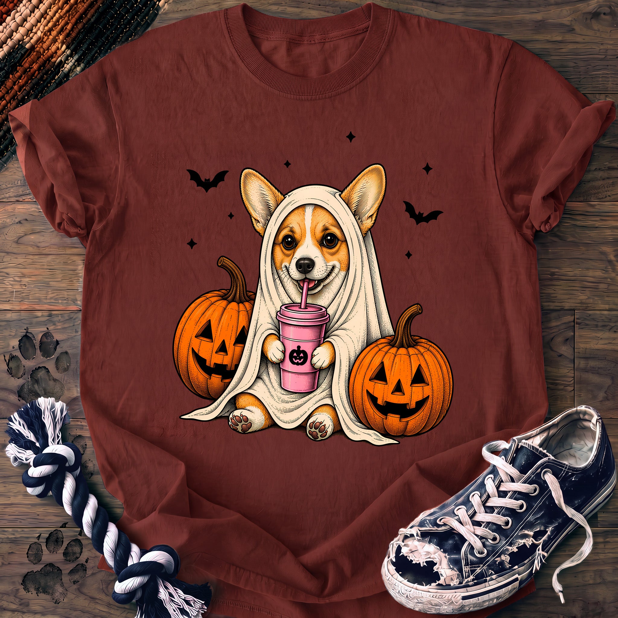 PAWSSION CLUB t-shirt in Brick color - SKU PC-0554