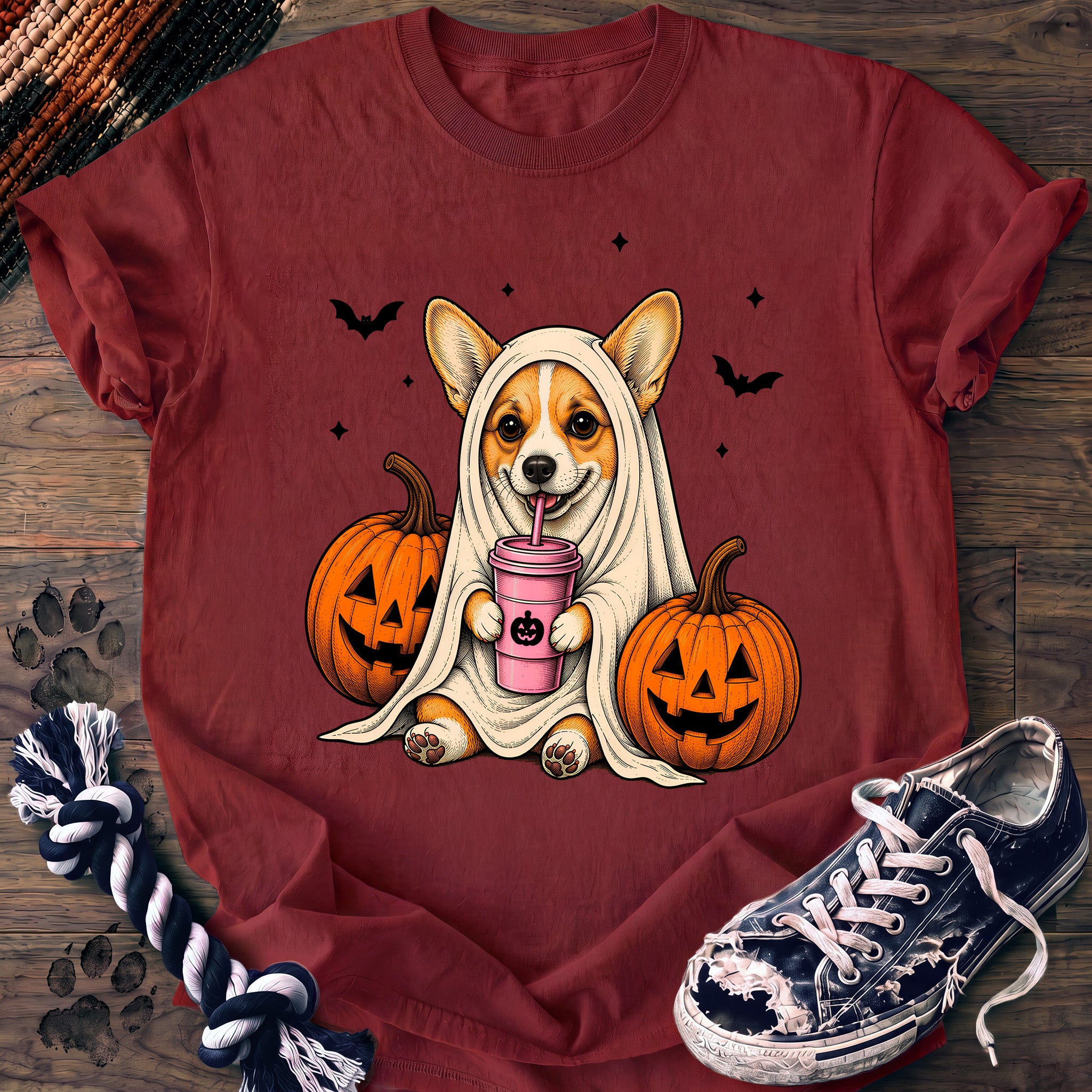 PAWSSION CLUB t-shirt in Chili color - SKU PC-0554