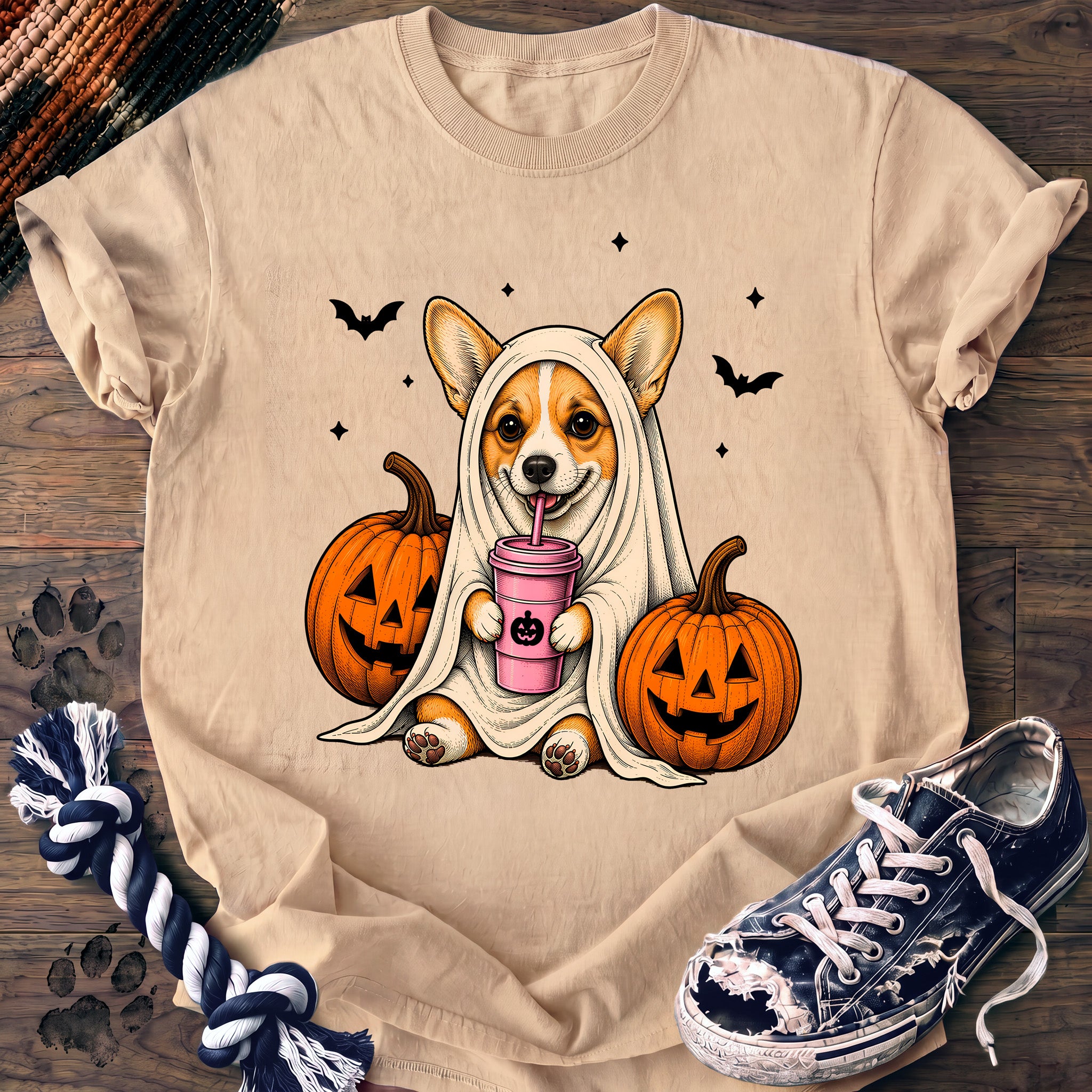 PAWSSION CLUB t-shirt in Ivory color - SKU PC-0554