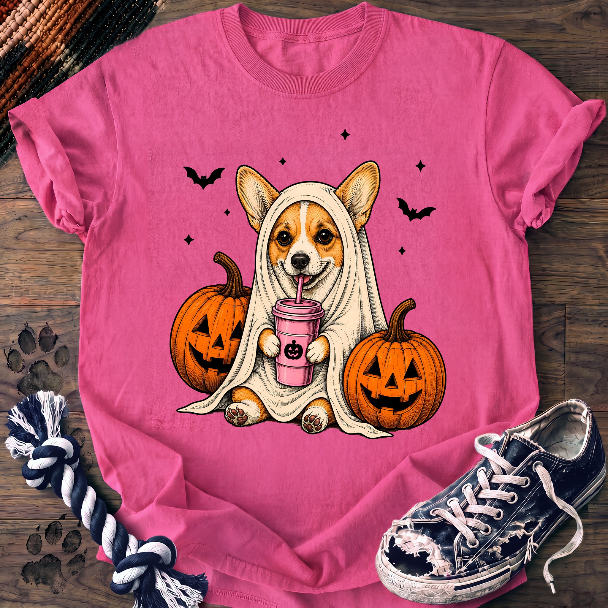 PAWSSION CLUB t-shirt in NeonPink color - SKU PC-0554