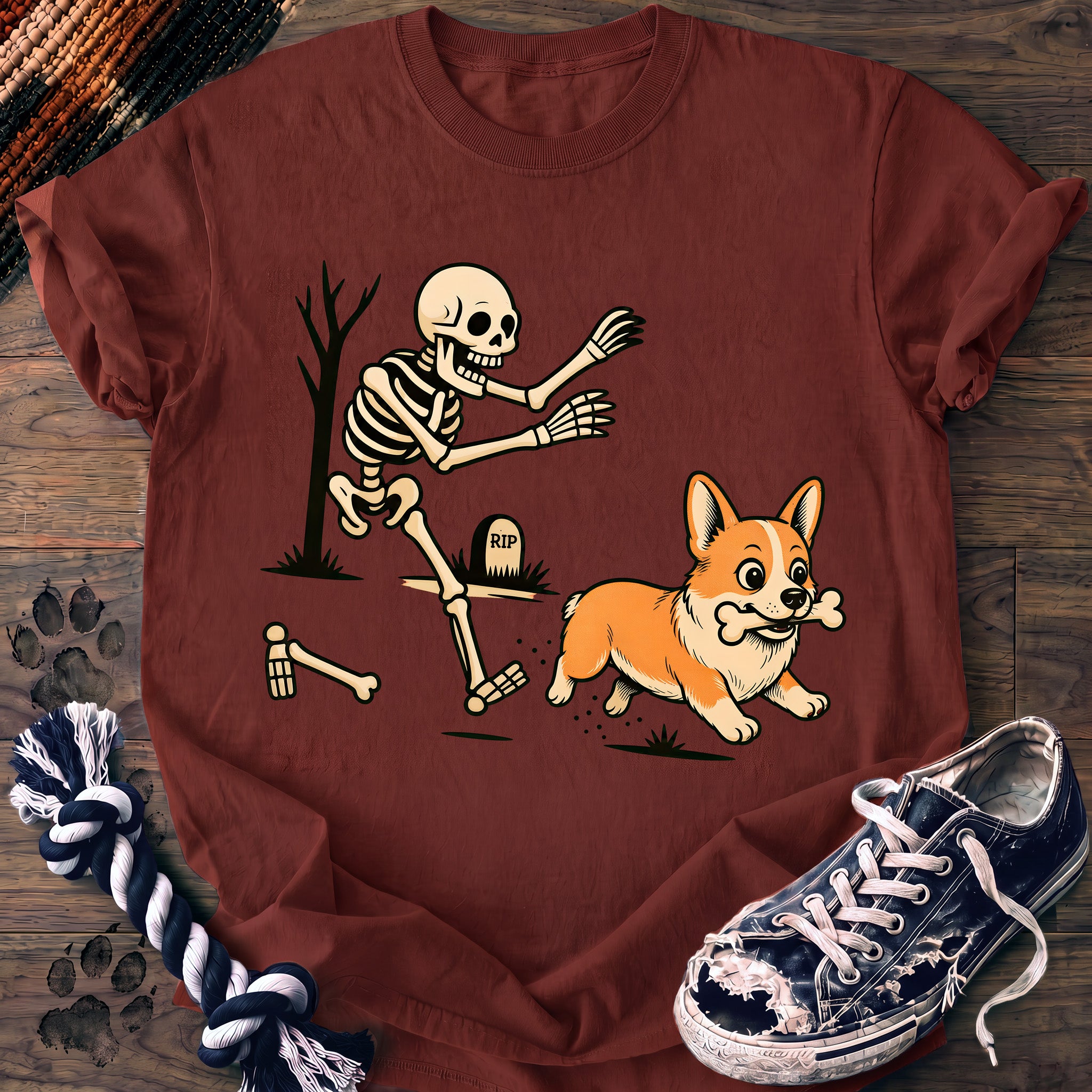 PAWSSION CLUB t-shirt in Brick color - SKU PC-0555