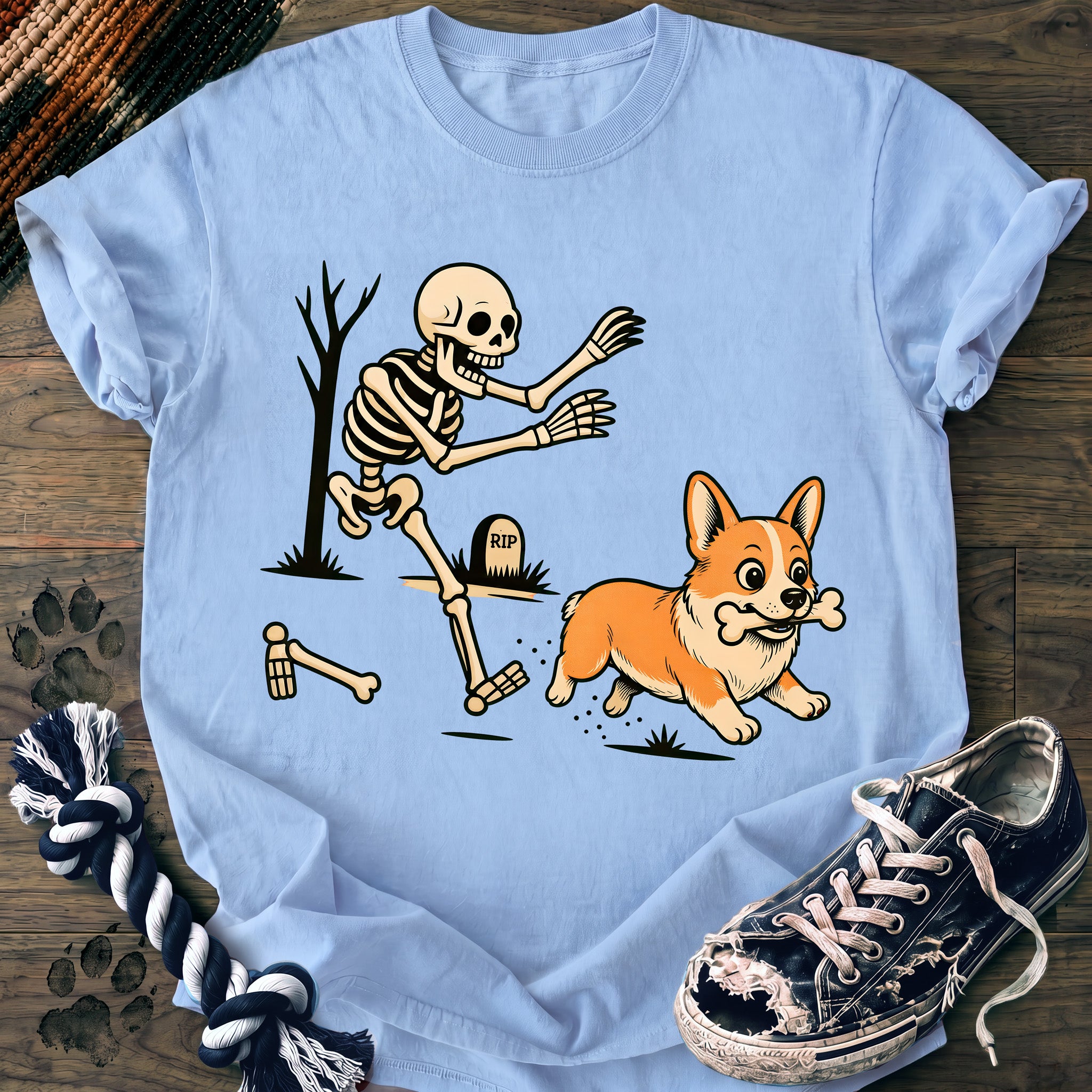 PAWSSION CLUB t-shirt in Chambray color - SKU PC-0555