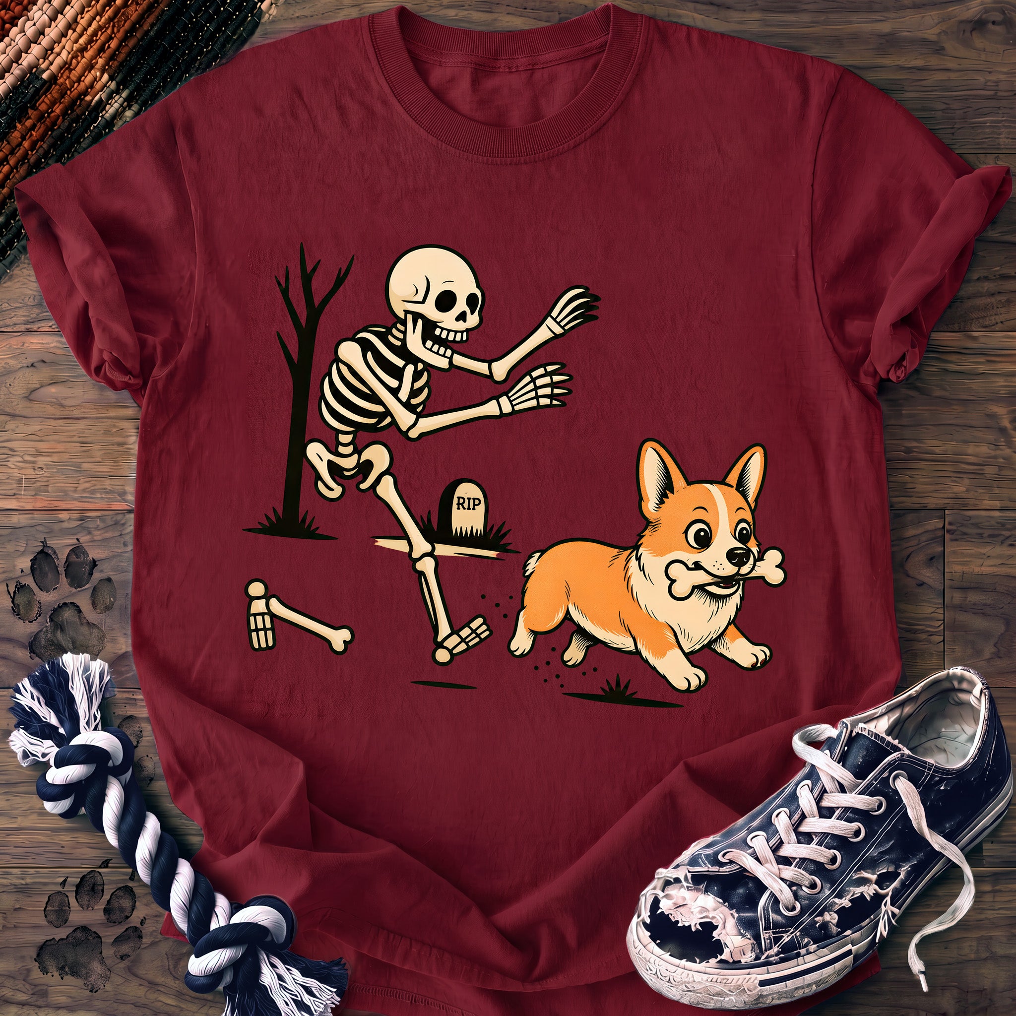 PAWSSION CLUB t-shirt in Crimson color - SKU PC-0555