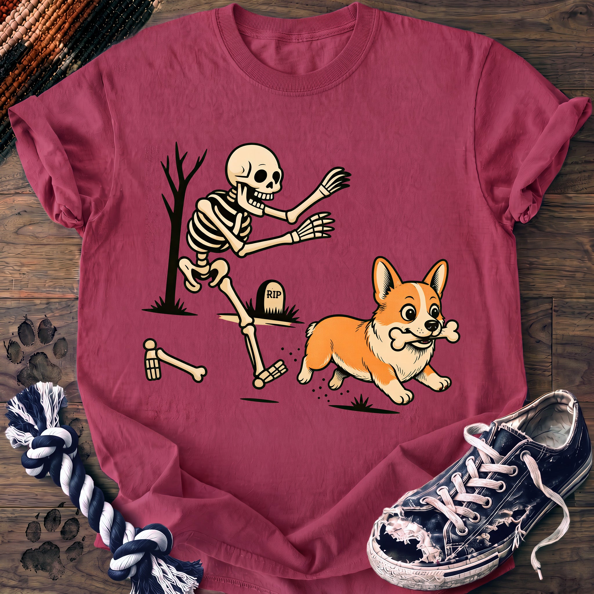 PAWSSION CLUB t-shirt in Crunchberry color - SKU PC-0555