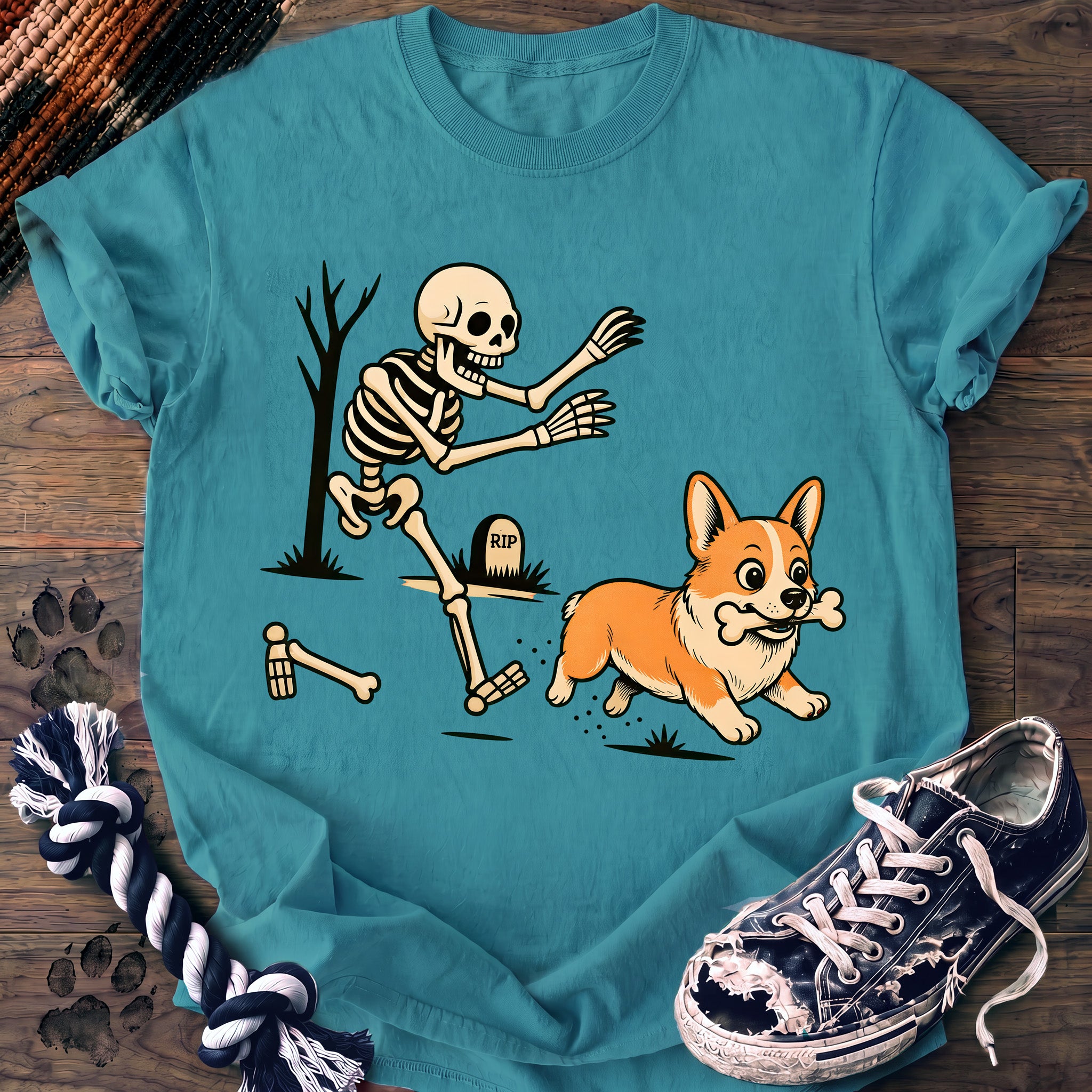 PAWSSION CLUB t-shirt in LagoonBlue color - SKU PC-0555
