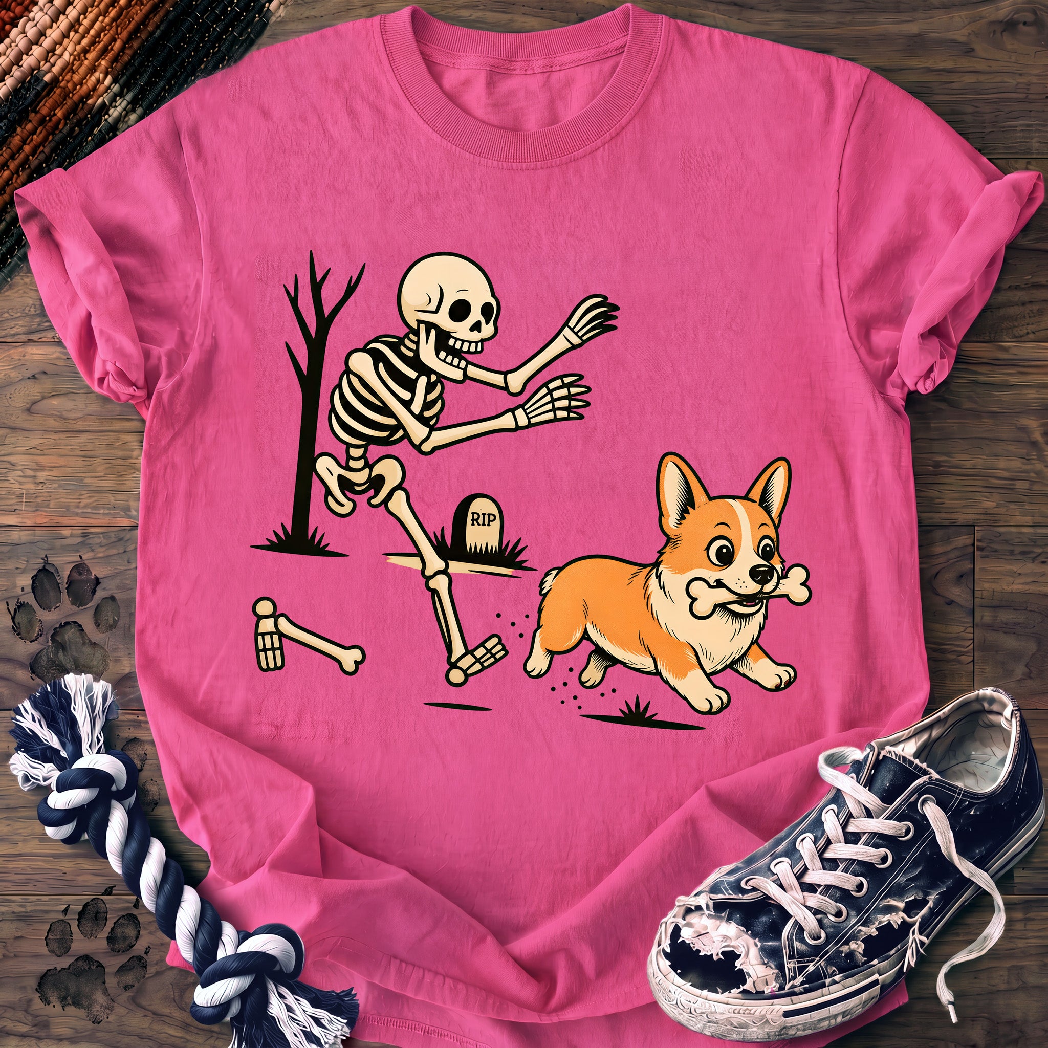PAWSSION CLUB t-shirt in NeonPink color - SKU PC-0555
