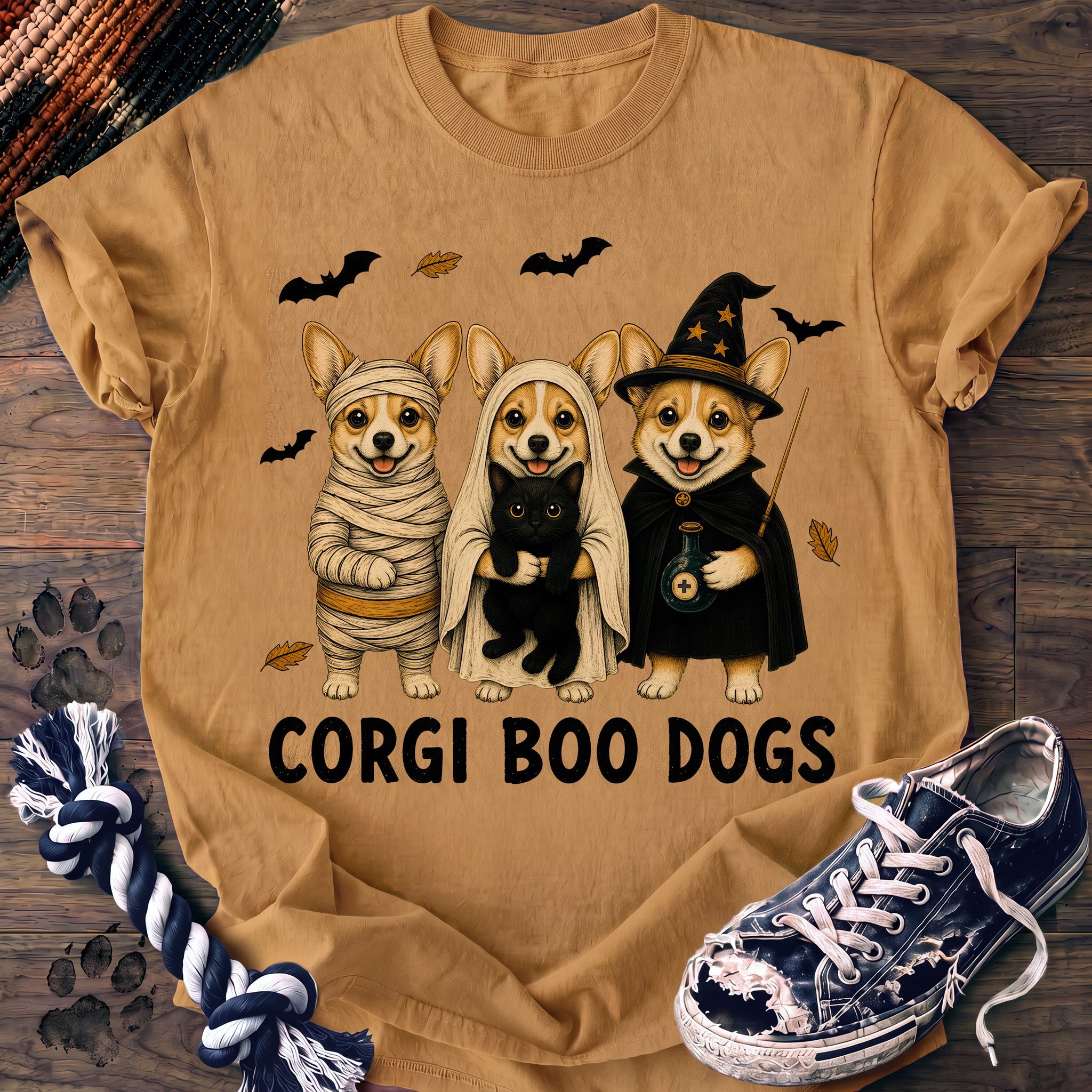 PAWSSION CLUB t-shirt in Mustard color - SKU PC-0556