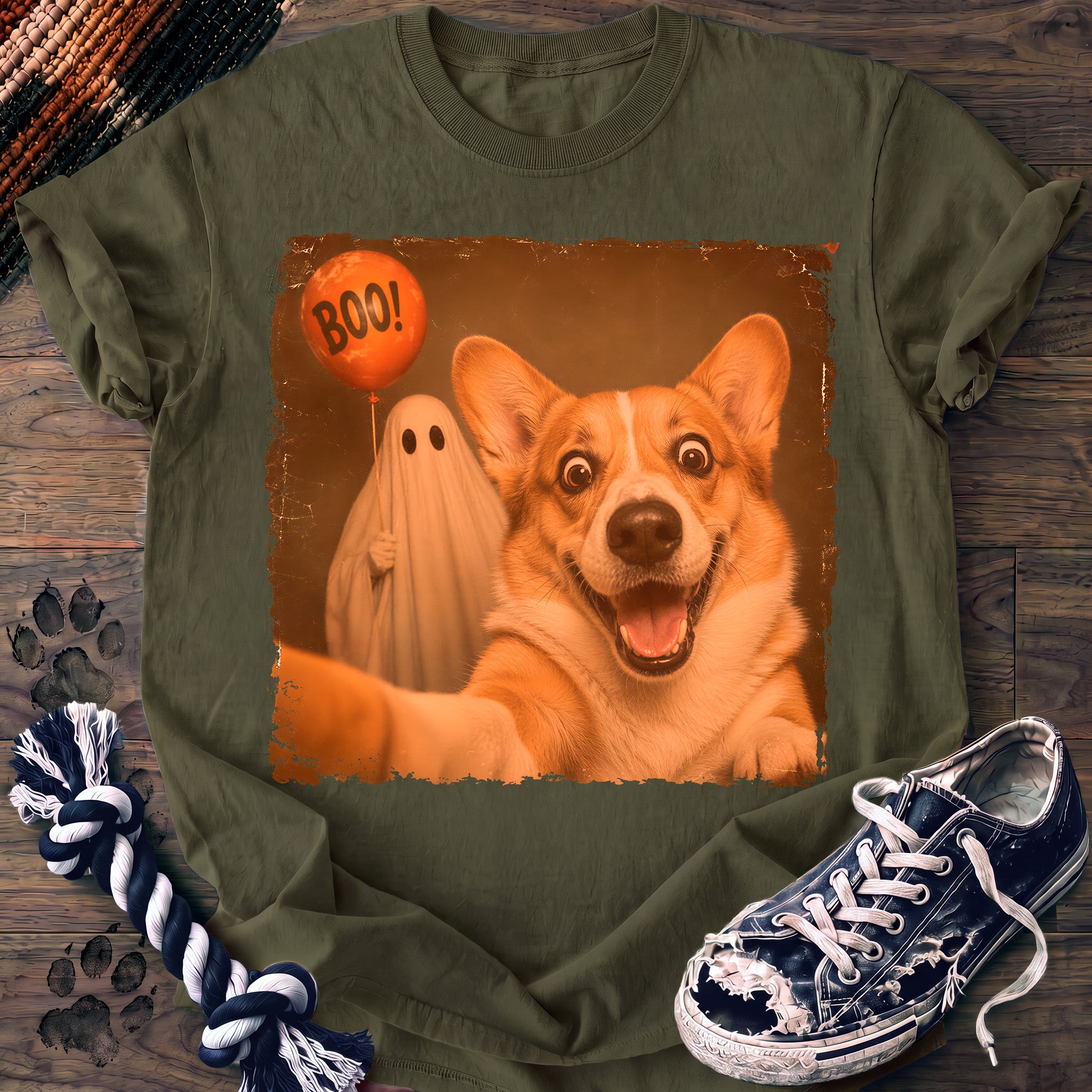 PAWSSION CLUB t-shirt in Moss color - SKU PC-0558