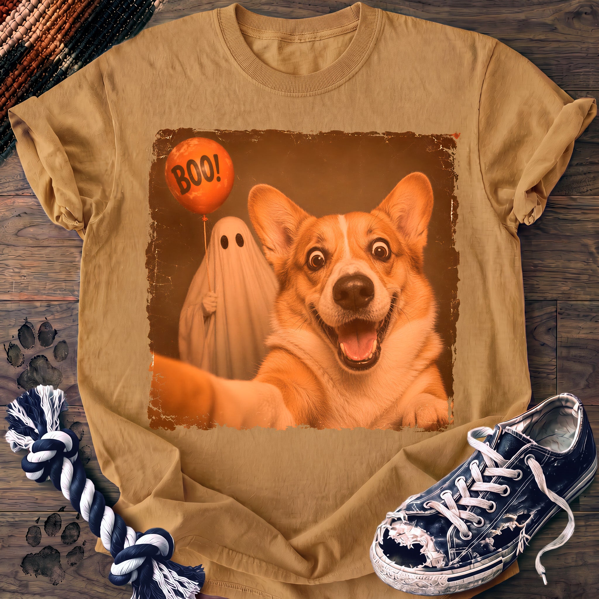 PAWSSION CLUB t-shirt in Mustard color - SKU PC-0558
