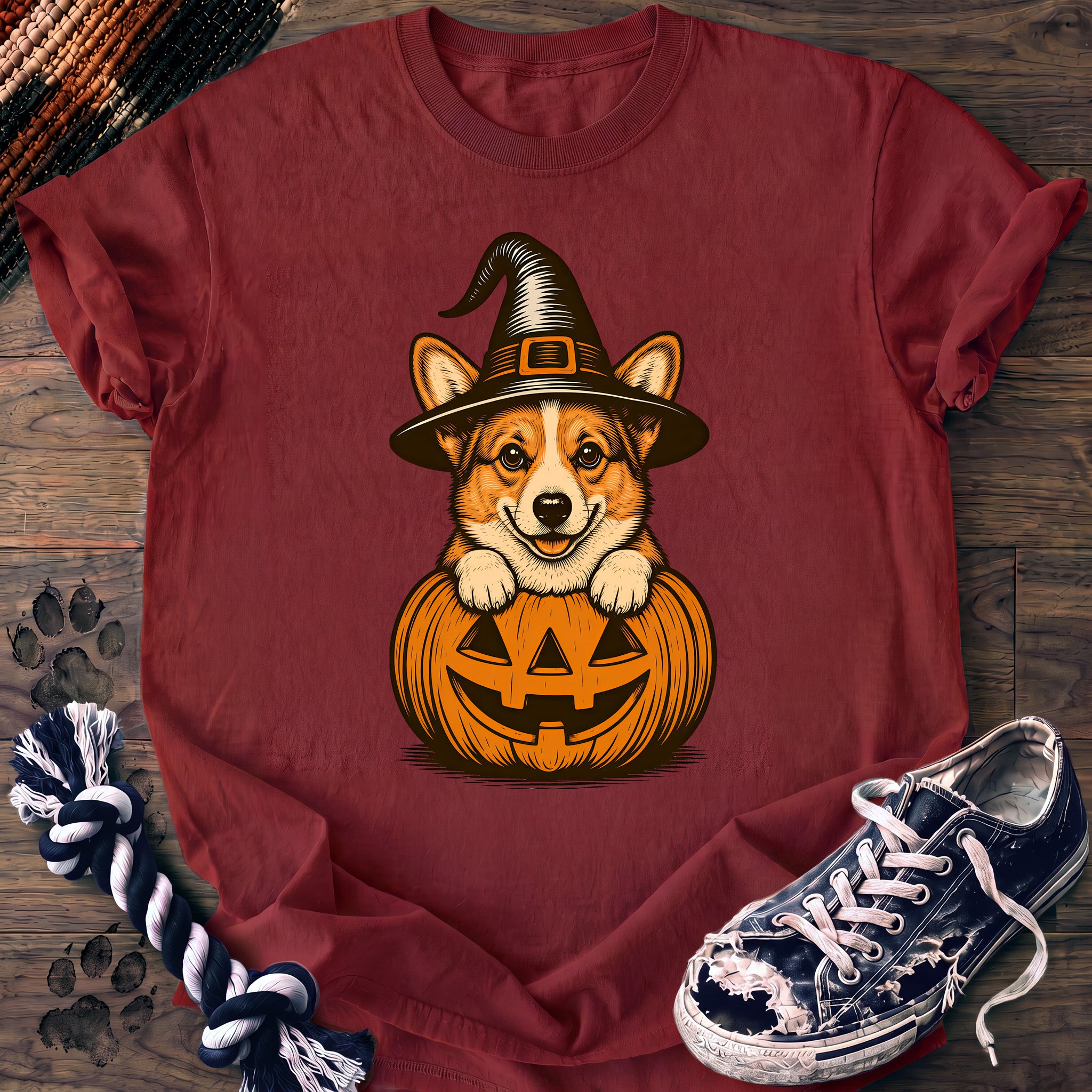 PAWSSION CLUB t-shirt in Chili color - SKU PC-0560