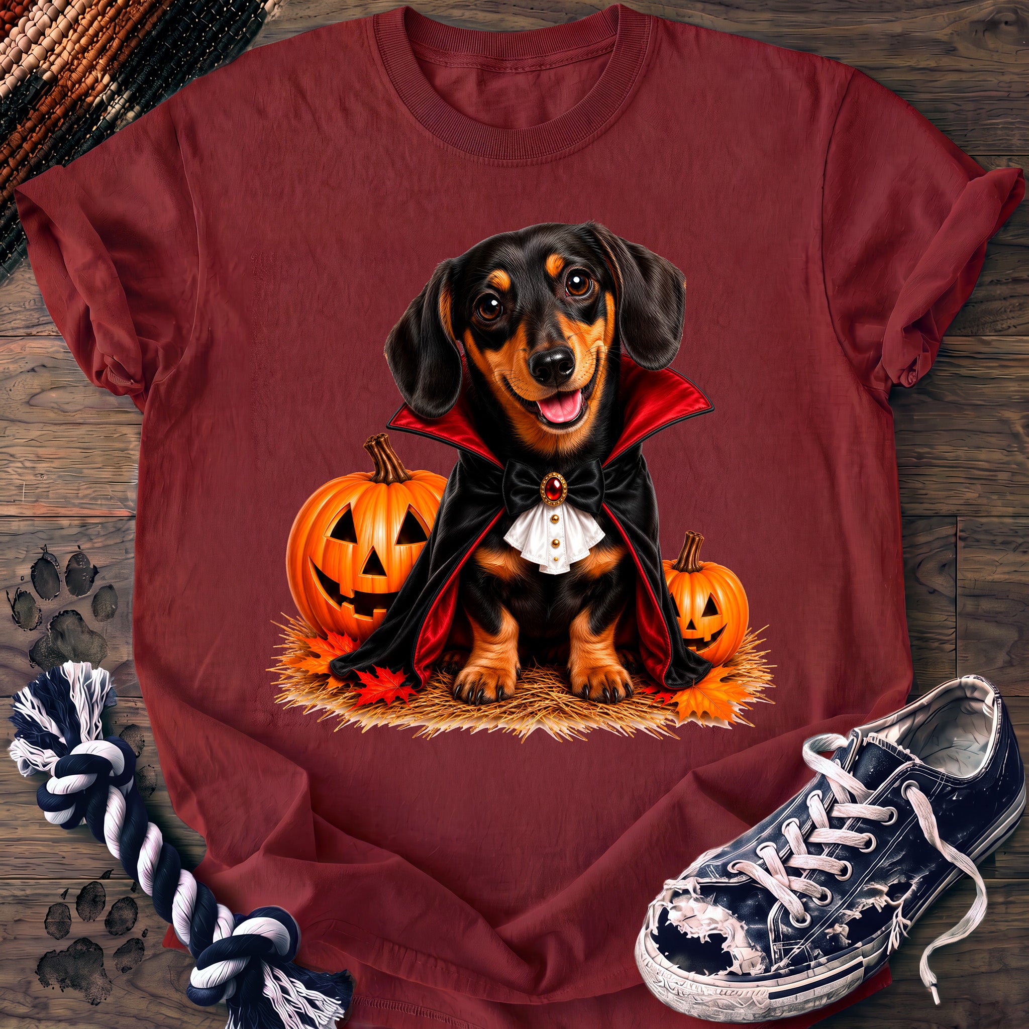 PAWSSION CLUB t-shirt in Chili color - SKU PC-0564