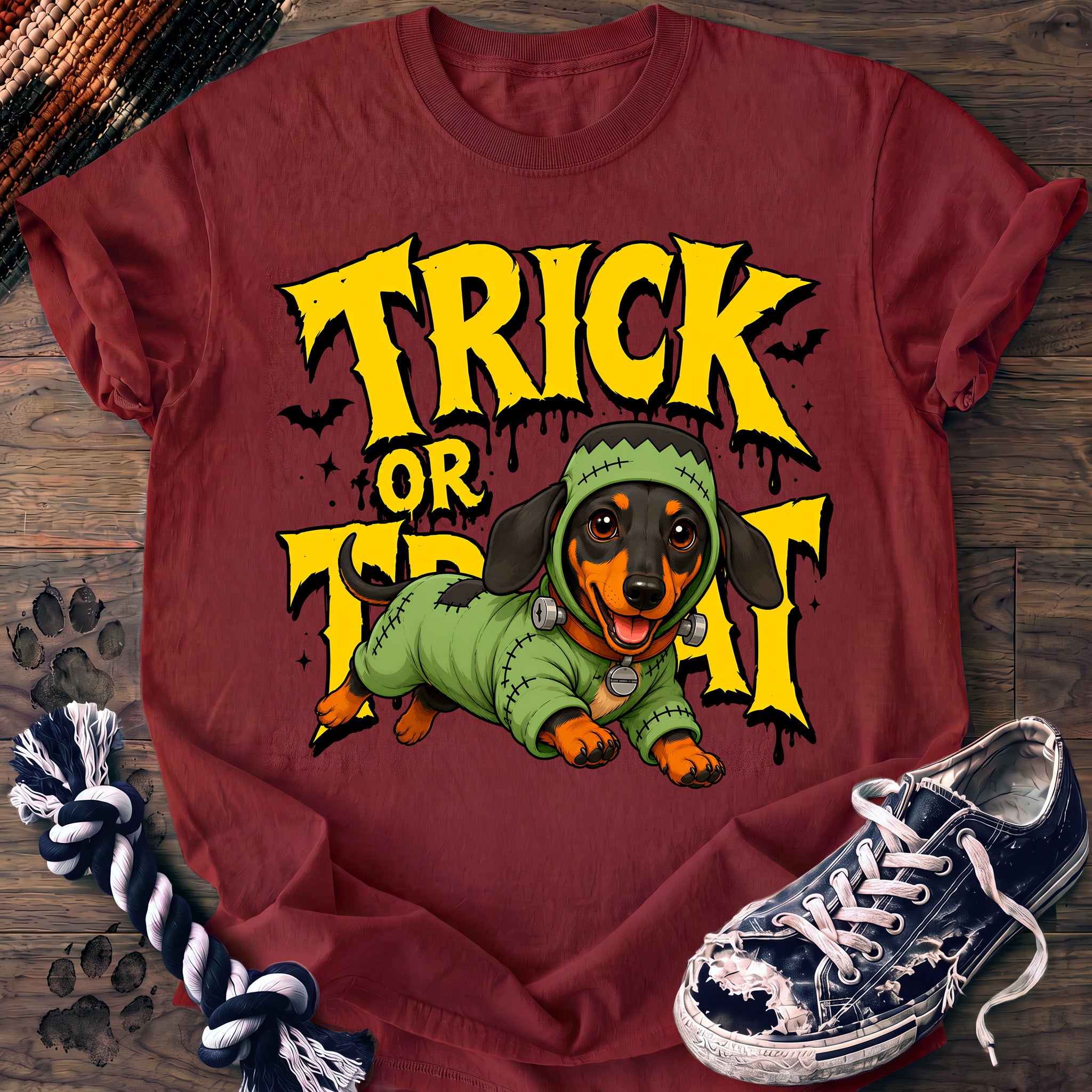 PAWSSION CLUB t-shirt in Chili color - SKU PC-0565