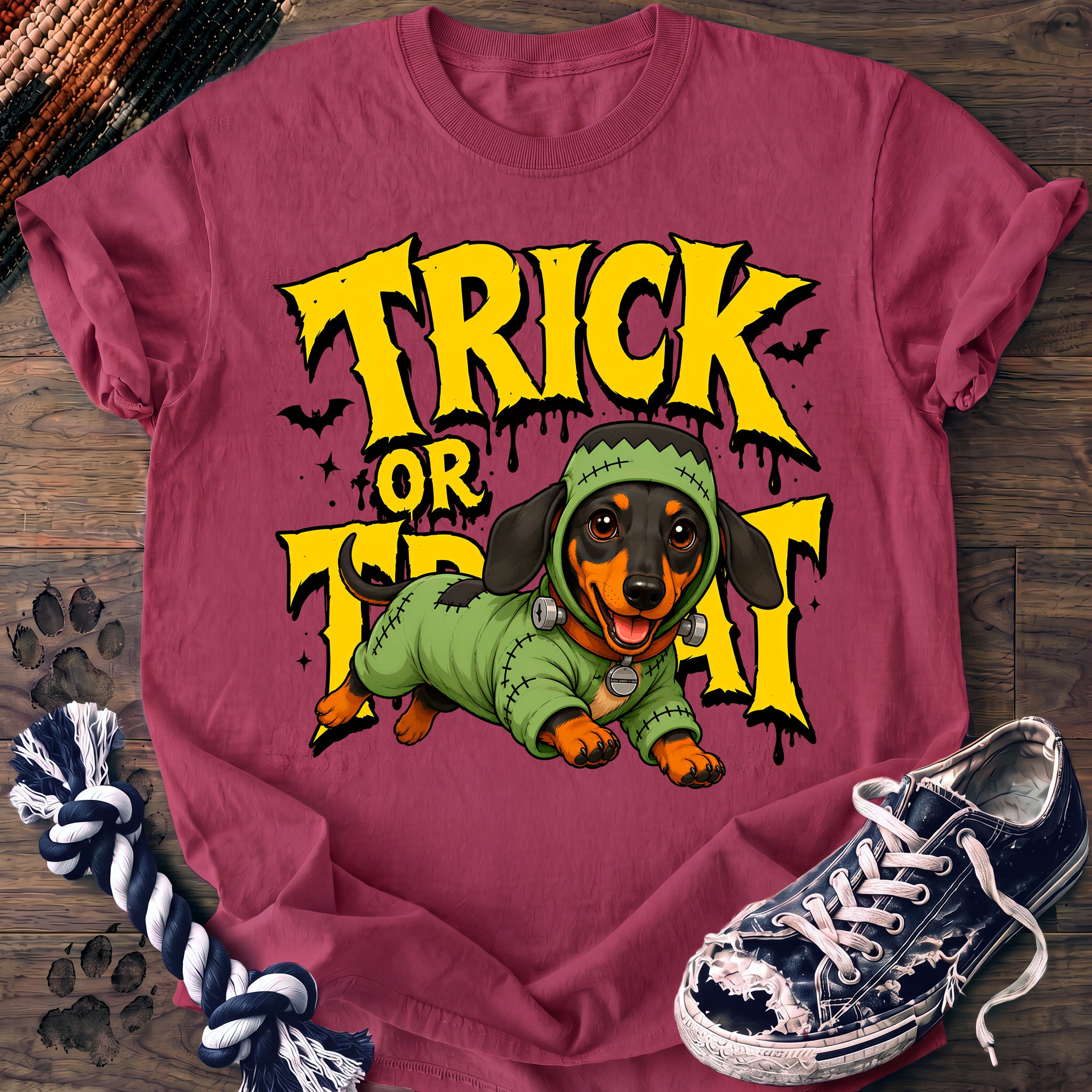 PAWSSION CLUB t-shirt in Crunchberry color - SKU PC-0565