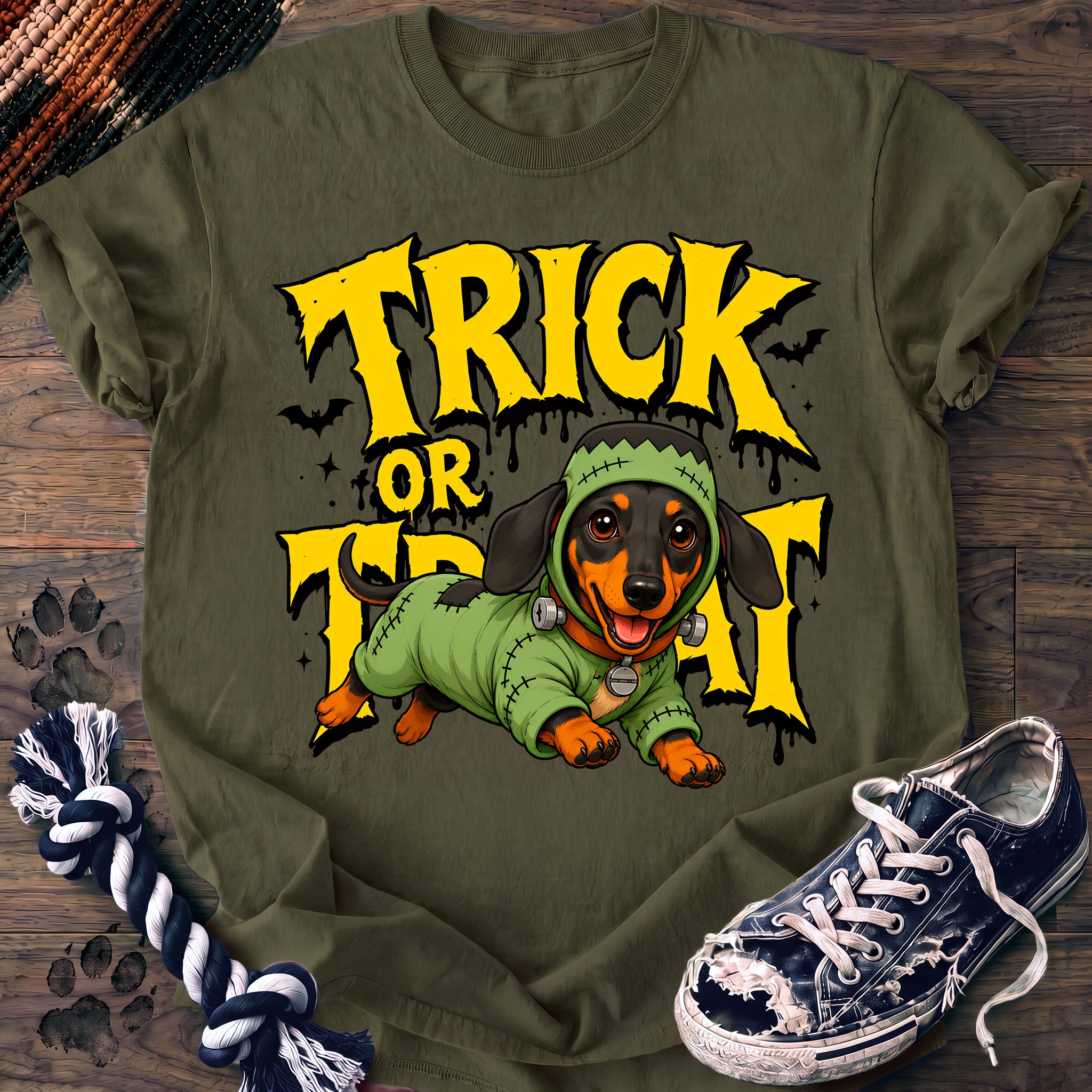 PAWSSION CLUB t-shirt in Moss color - SKU PC-0565