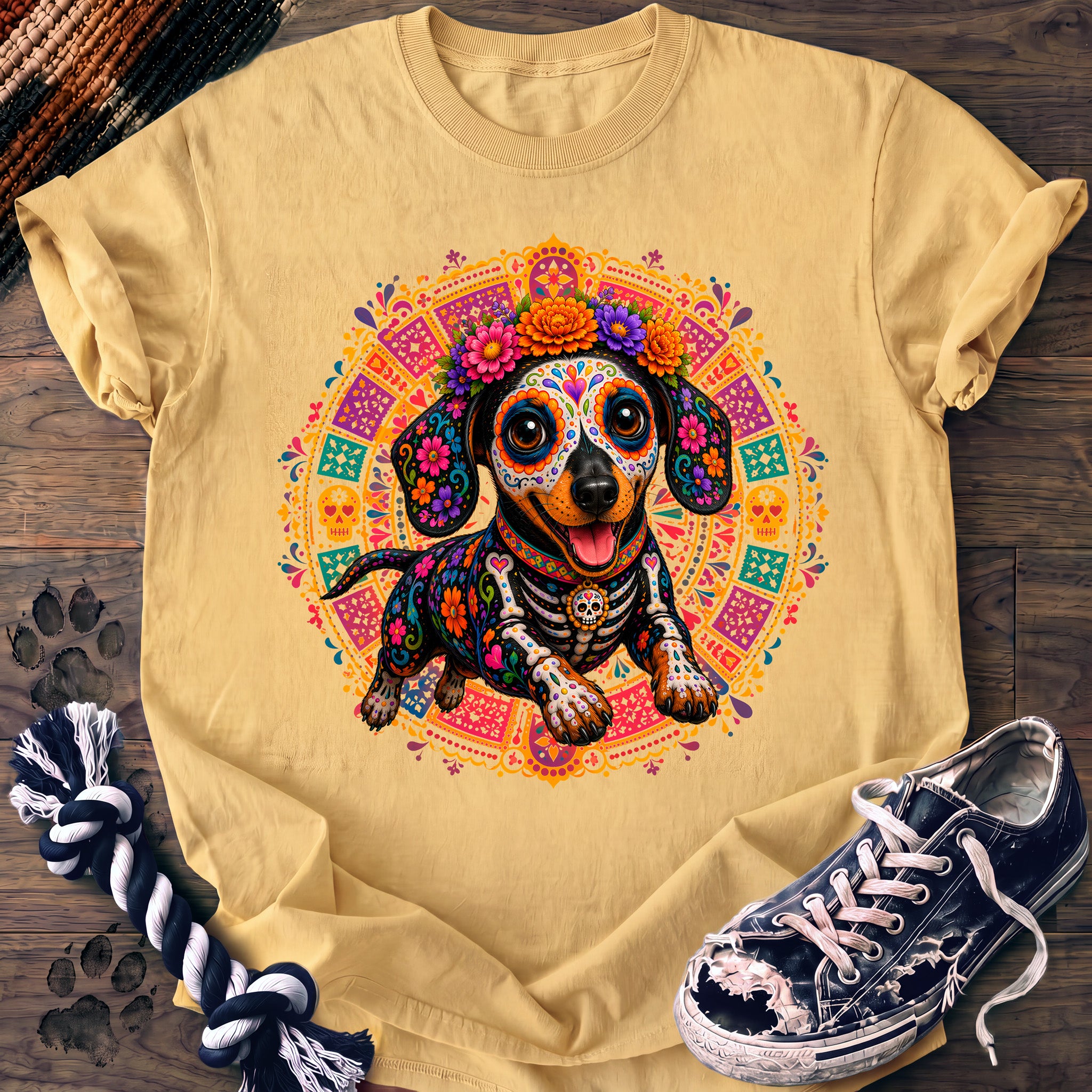 PAWSSION CLUB t-shirt in Butter color - SKU PC-0570
