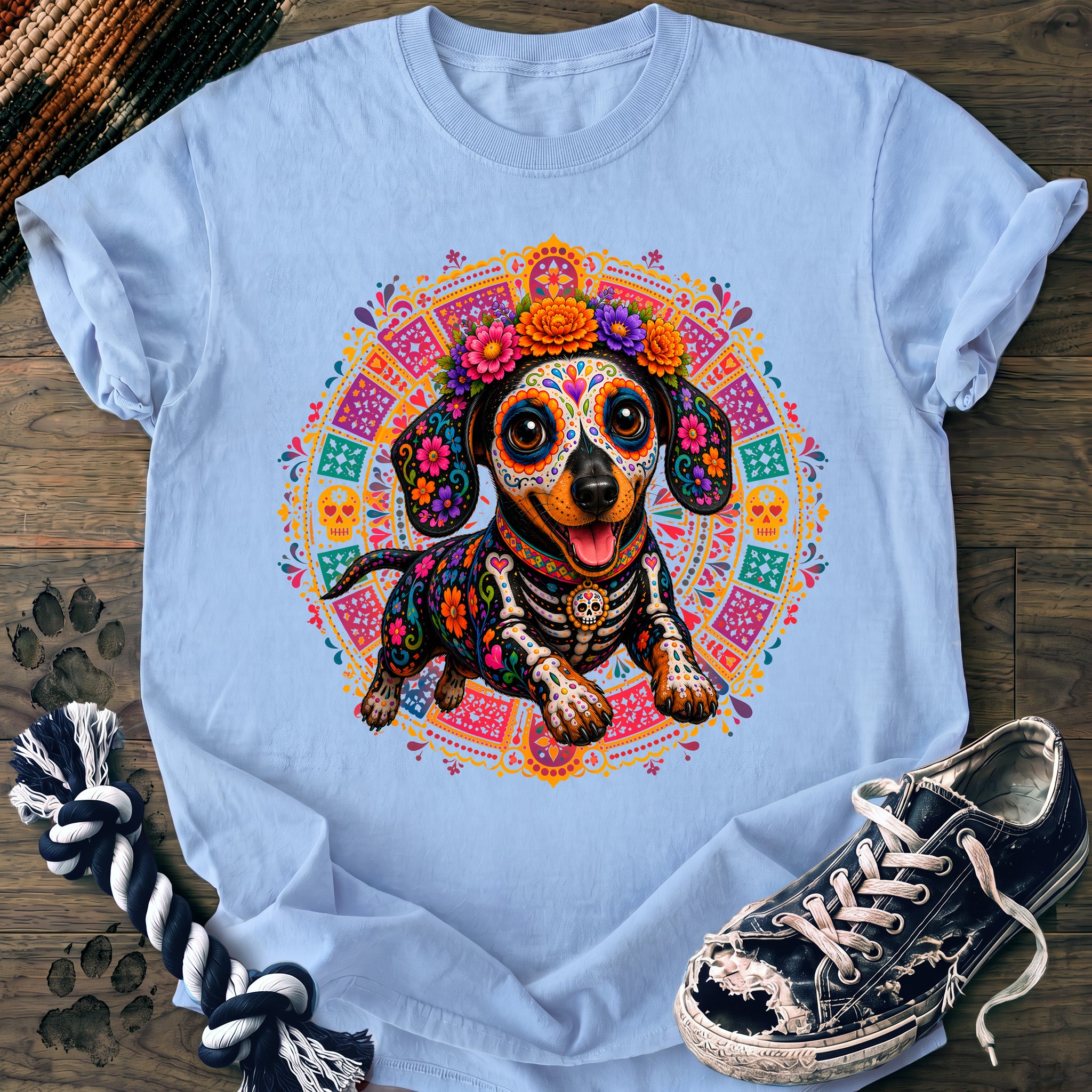 PAWSSION CLUB t-shirt in Chambray color - SKU PC-0570