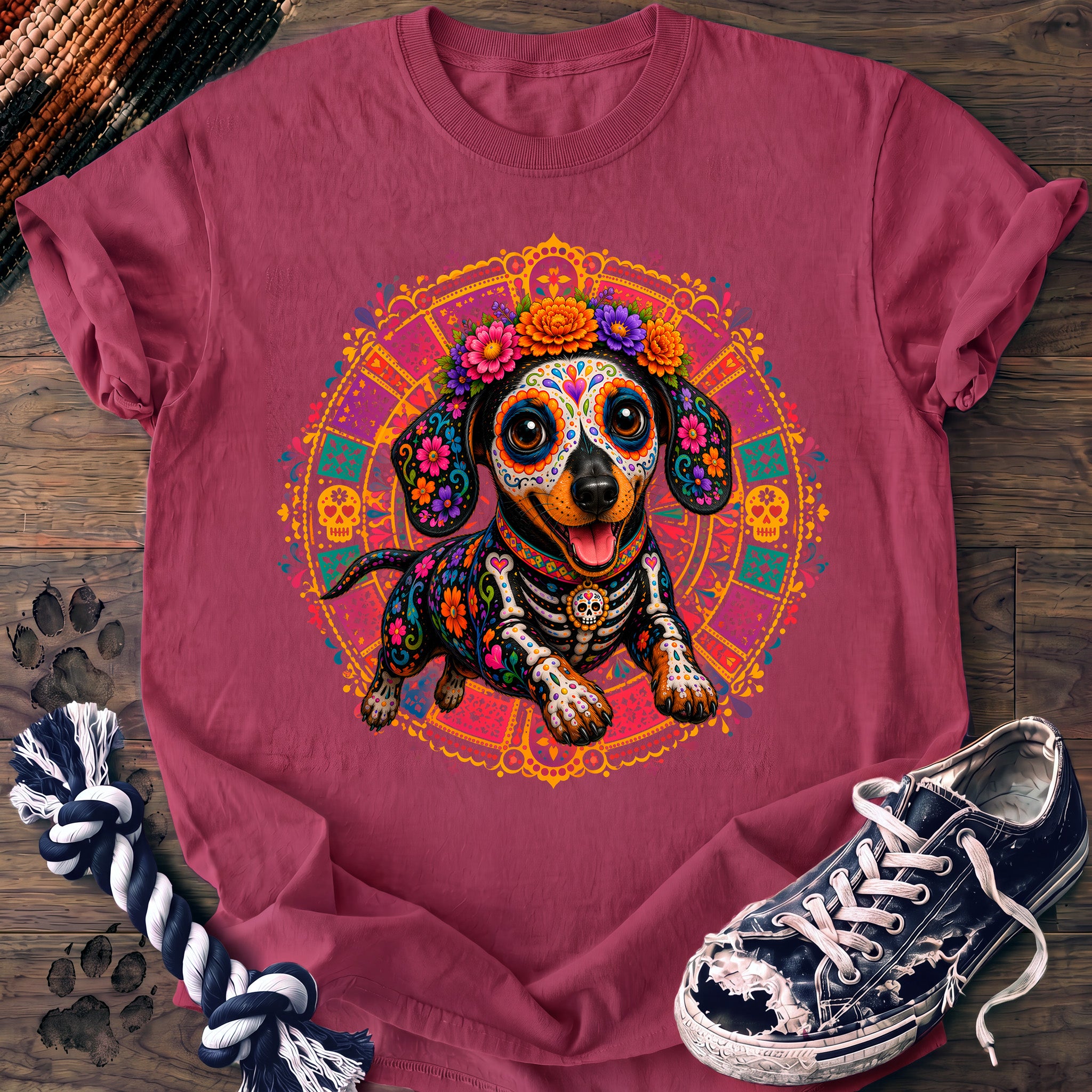PAWSSION CLUB t-shirt in Crunchberry color - SKU PC-0570