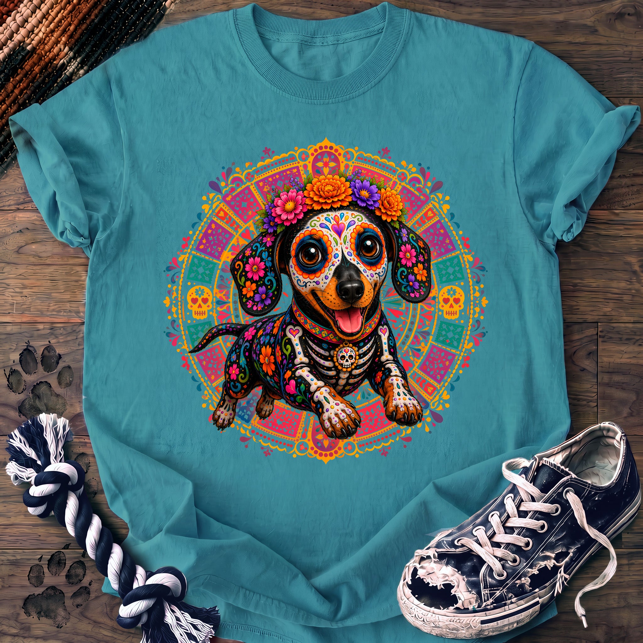 PAWSSION CLUB t-shirt in LagoonBlue color - SKU PC-0570