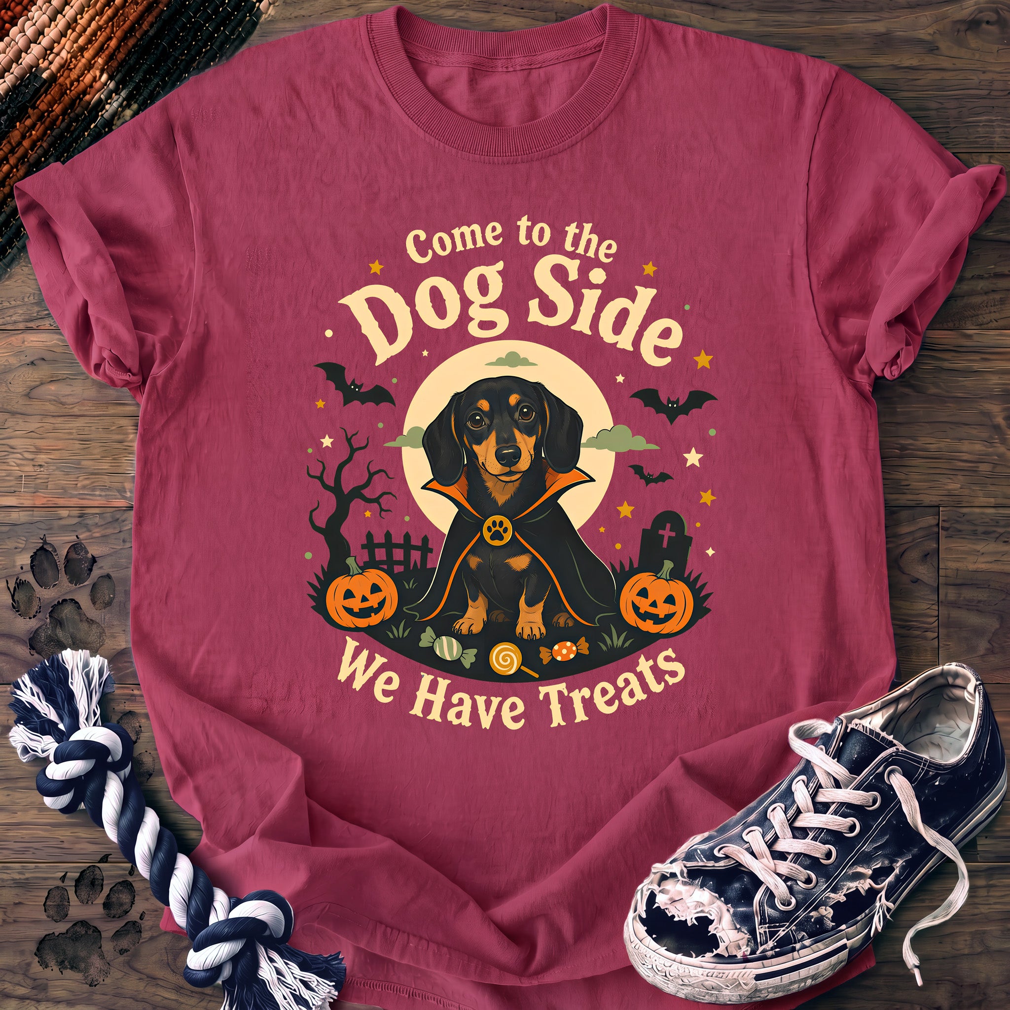 PAWSSION CLUB t-shirt in Crunchberry color - SKU PC-0573