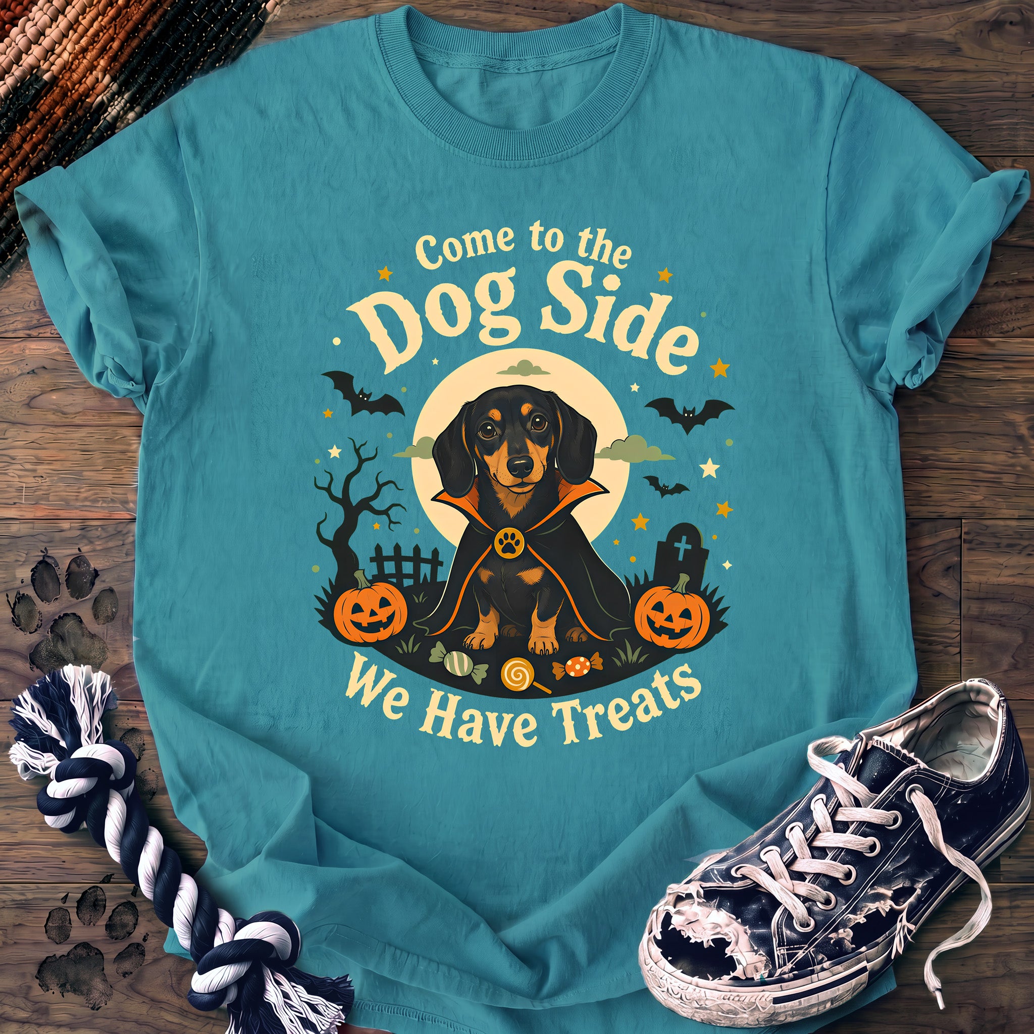 PAWSSION CLUB t-shirt in LagoonBlue color - SKU PC-0573