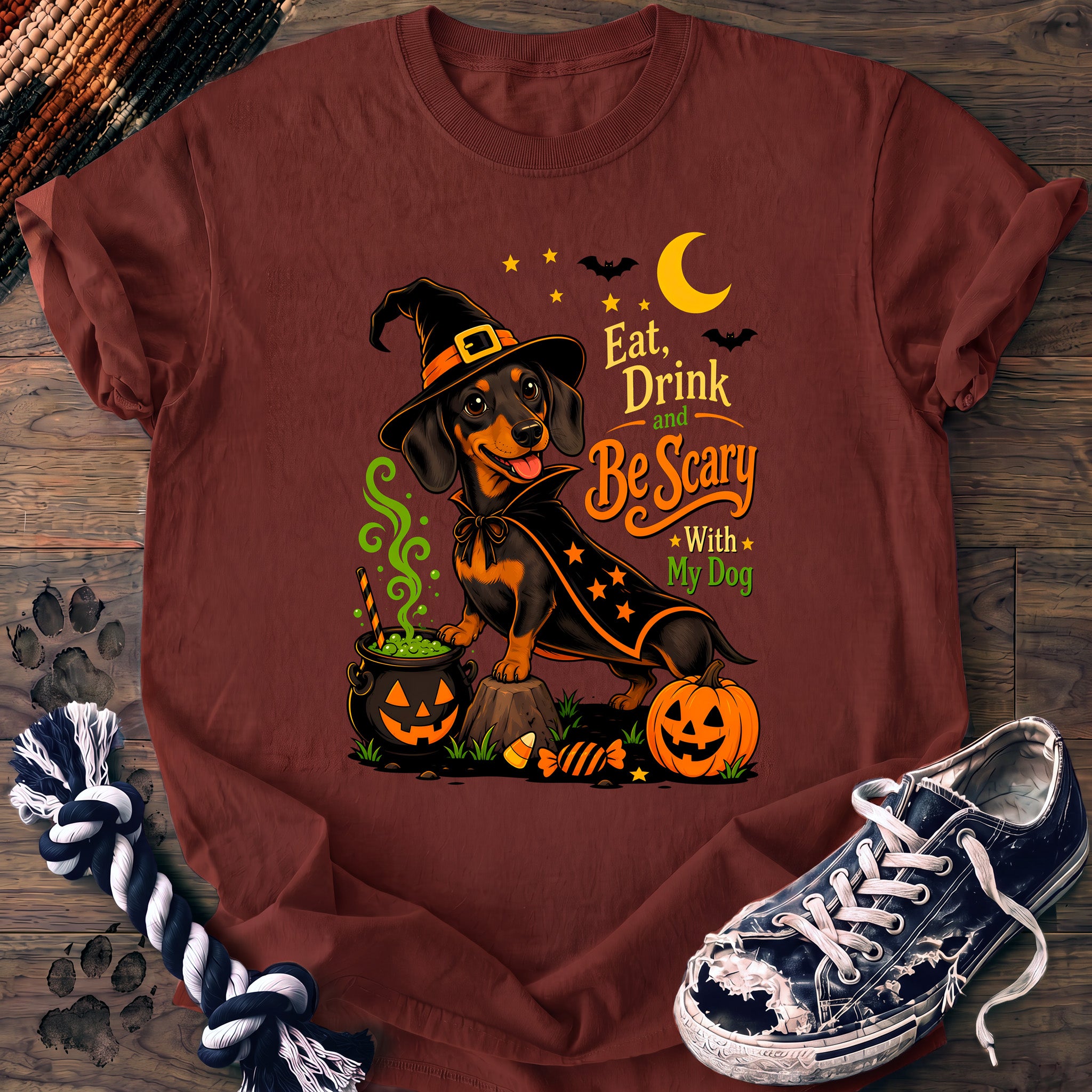 PAWSSION CLUB t-shirt in Brick color - SKU PC-0574
