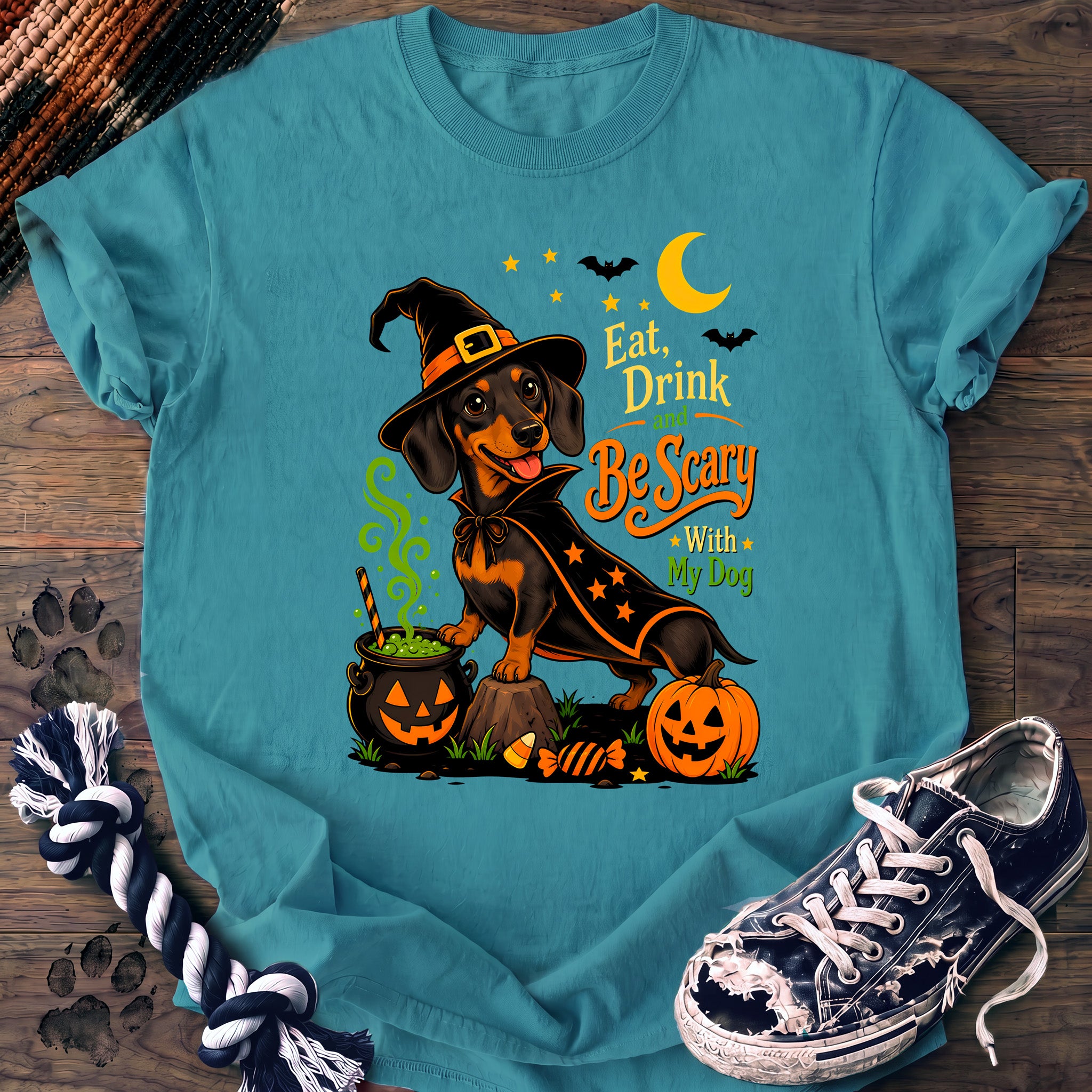 PAWSSION CLUB t-shirt in LagoonBlue color - SKU PC-0574