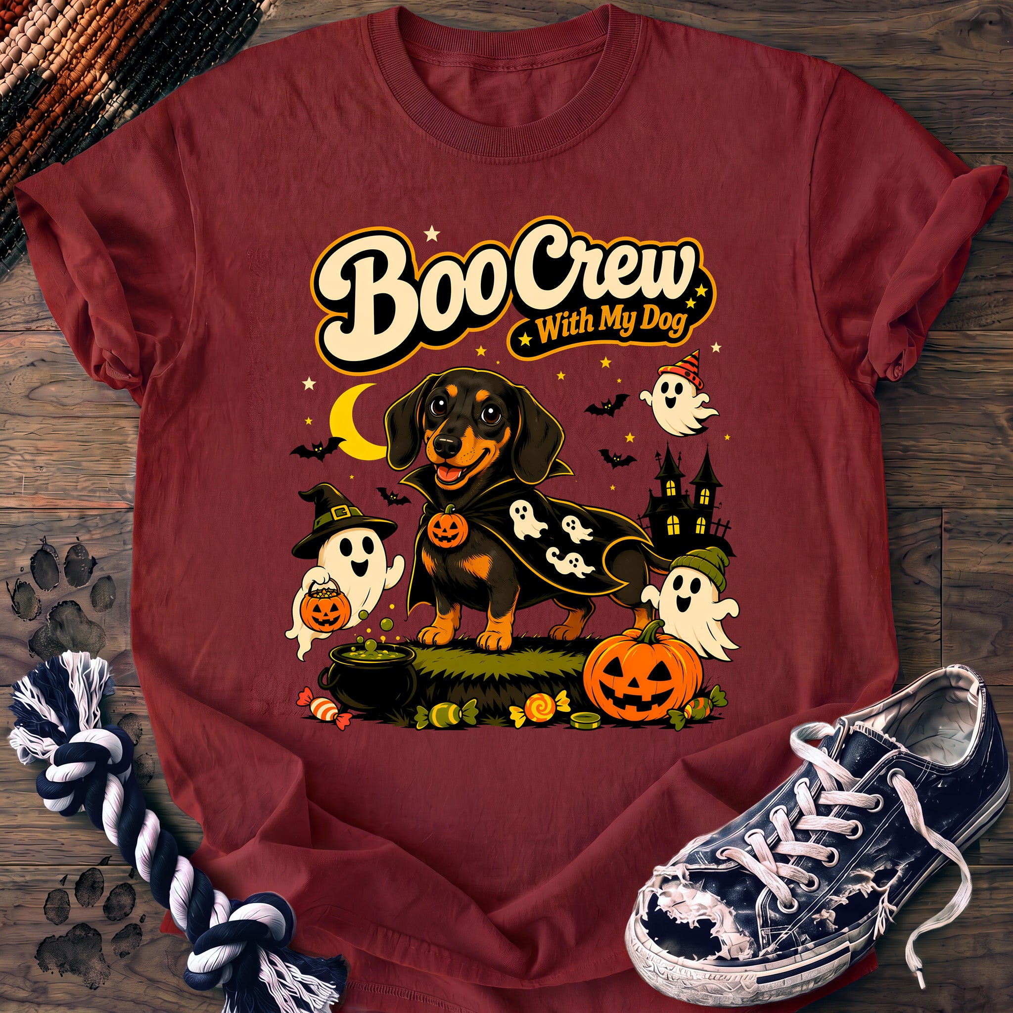 PAWSSION CLUB t-shirt in Chili color - SKU PC-0575