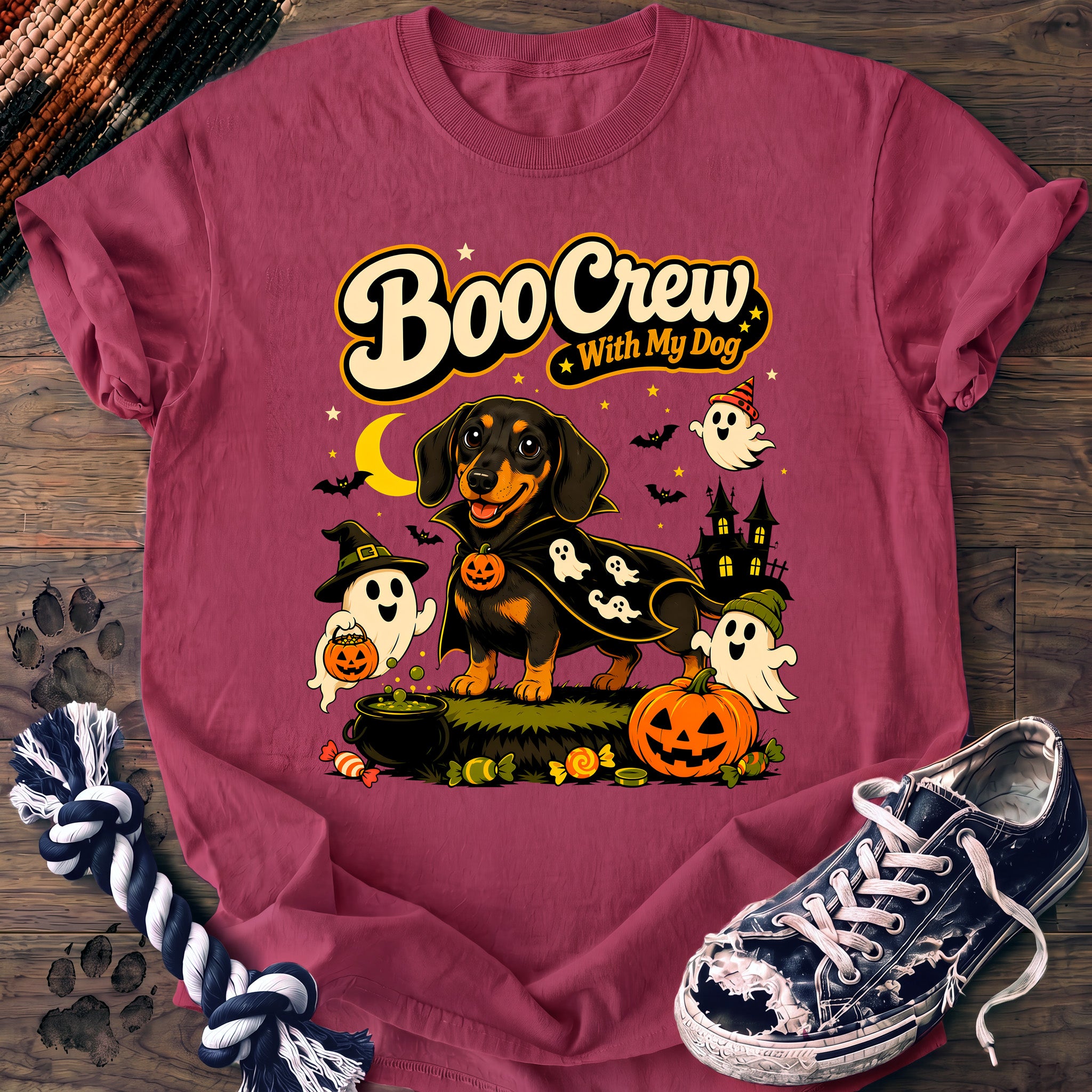 PAWSSION CLUB t-shirt in Crunchberry color - SKU PC-0575