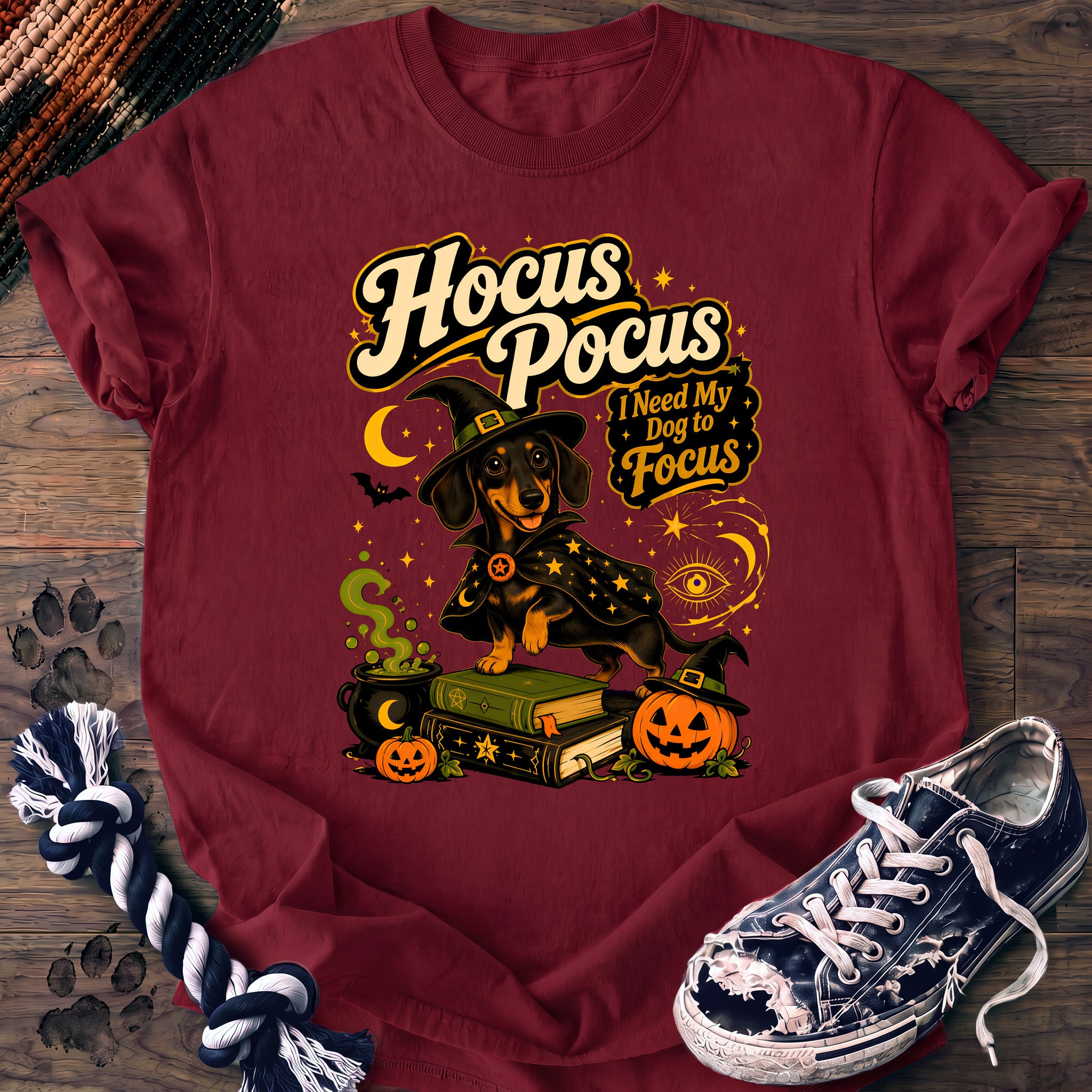 PAWSSION CLUB t-shirt in Crimson color - SKU PC-0576