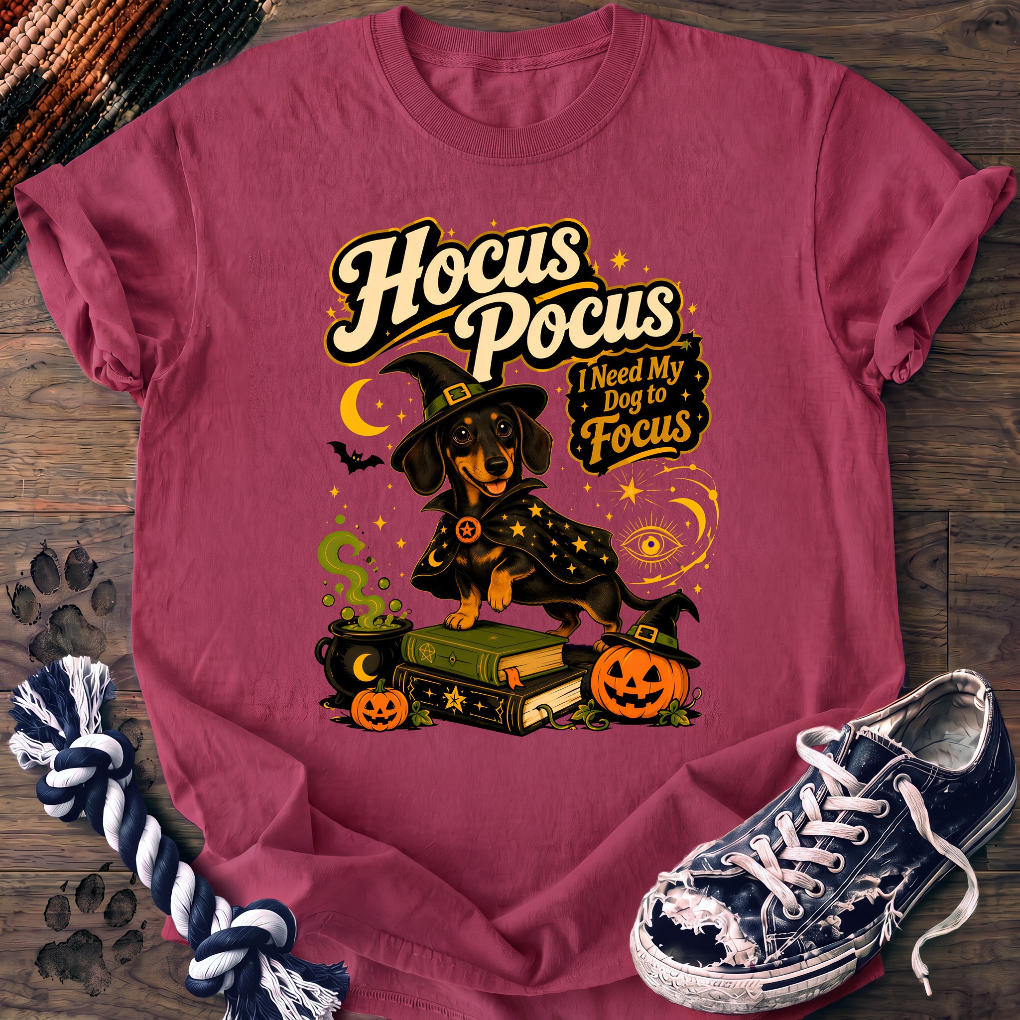 PAWSSION CLUB t-shirt in Crunchberry color - SKU PC-0576