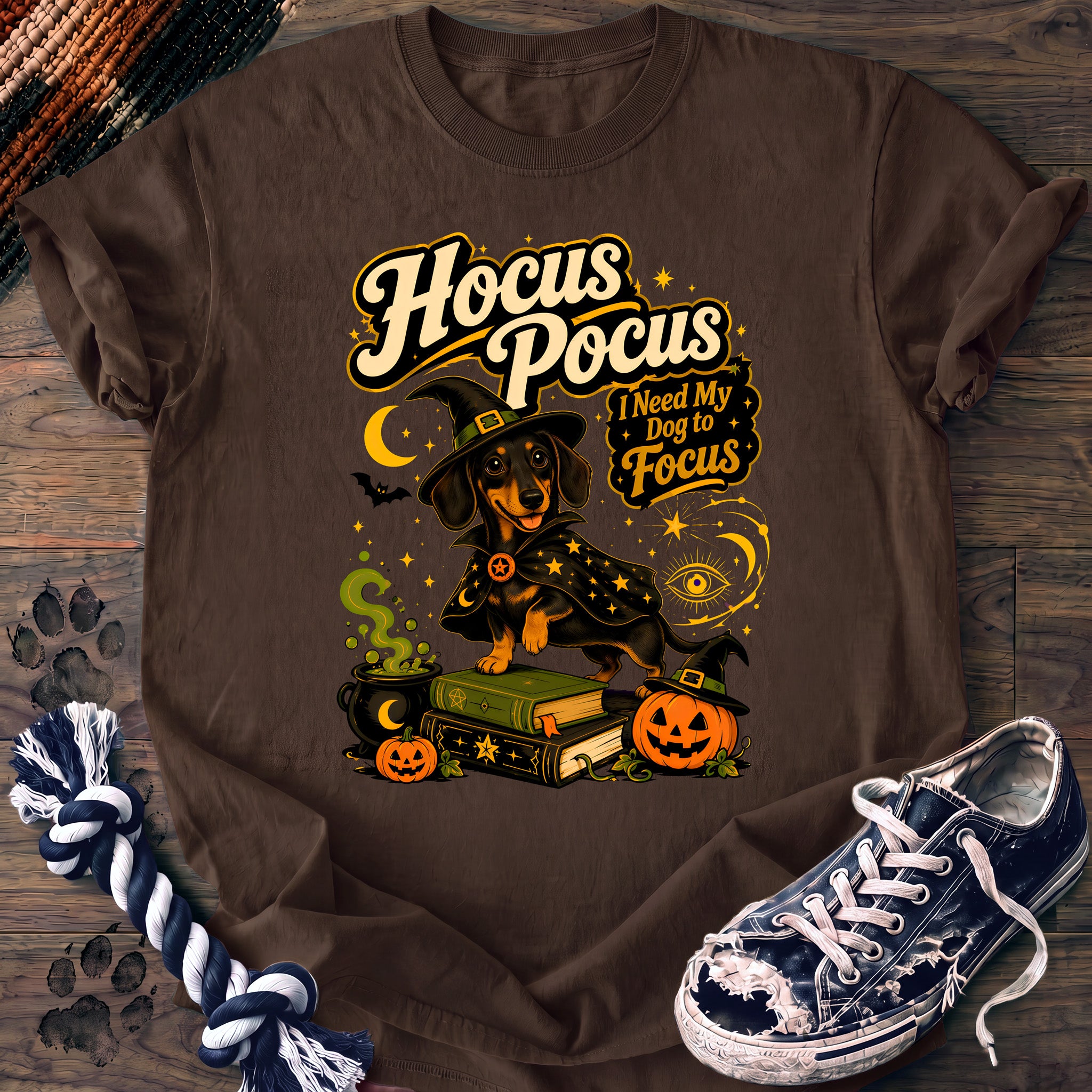 PAWSSION CLUB t-shirt in Espresso color - SKU PC-0576
