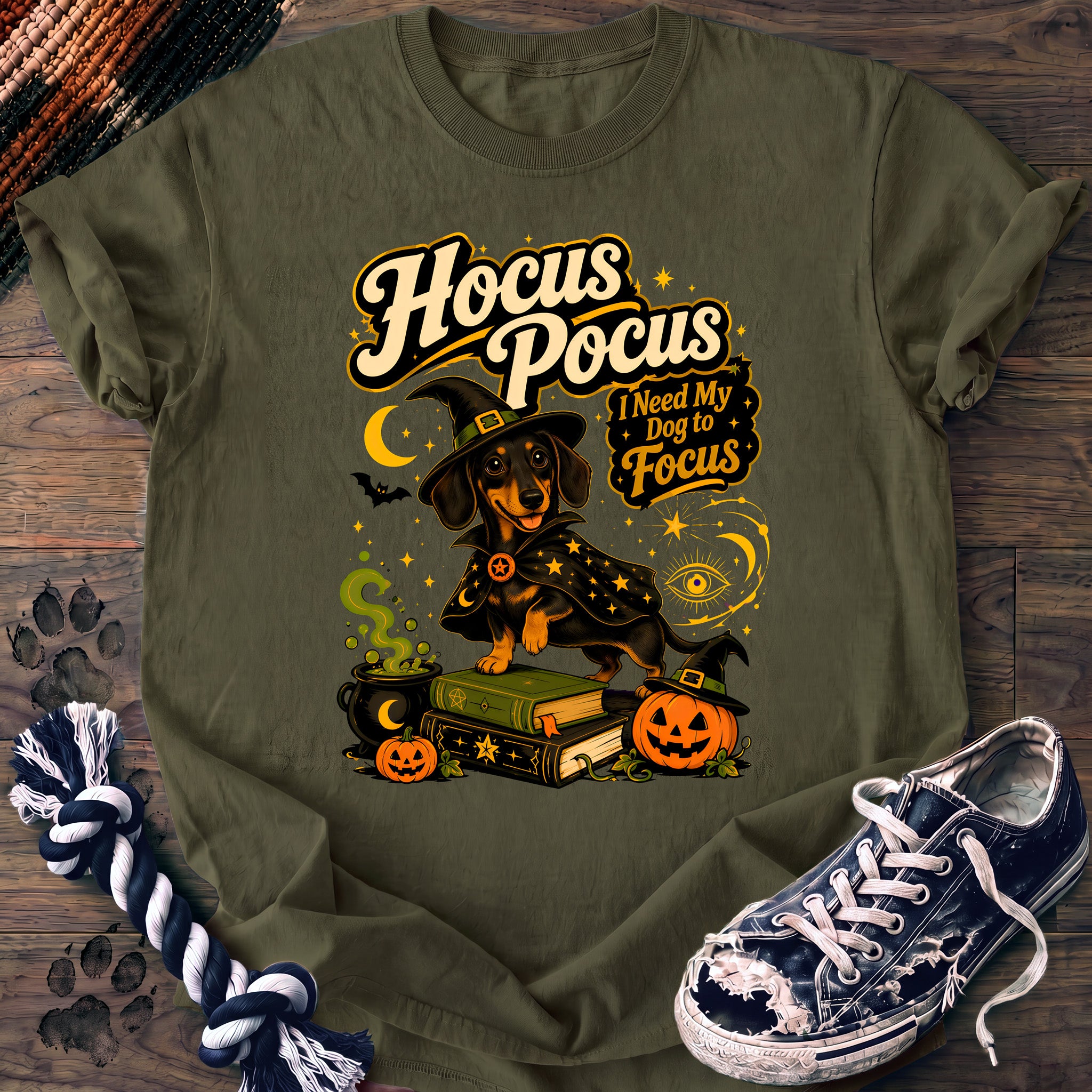 PAWSSION CLUB t-shirt in Moss color - SKU PC-0576