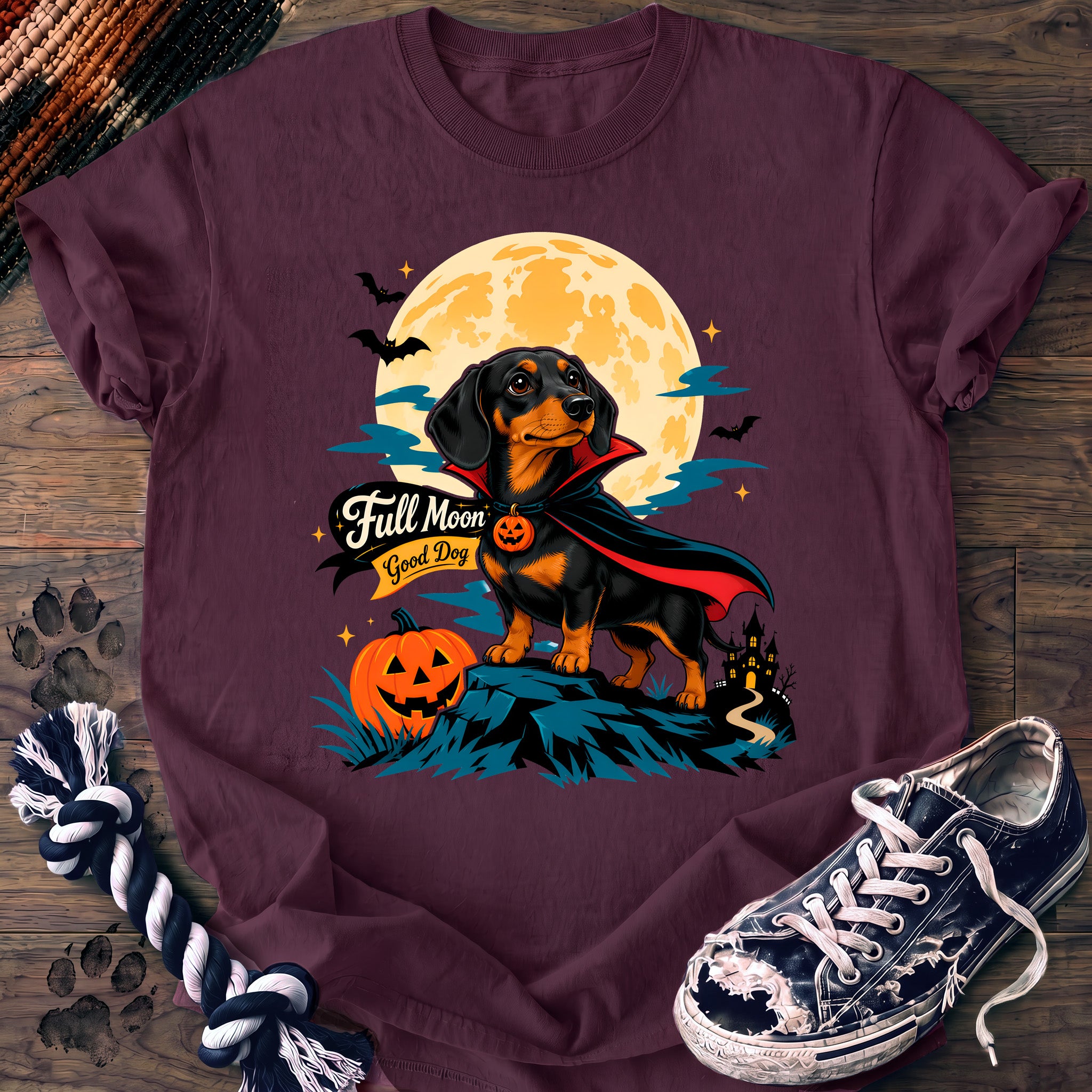 PAWSSION CLUB t-shirt in Berry color - SKU PC-0577