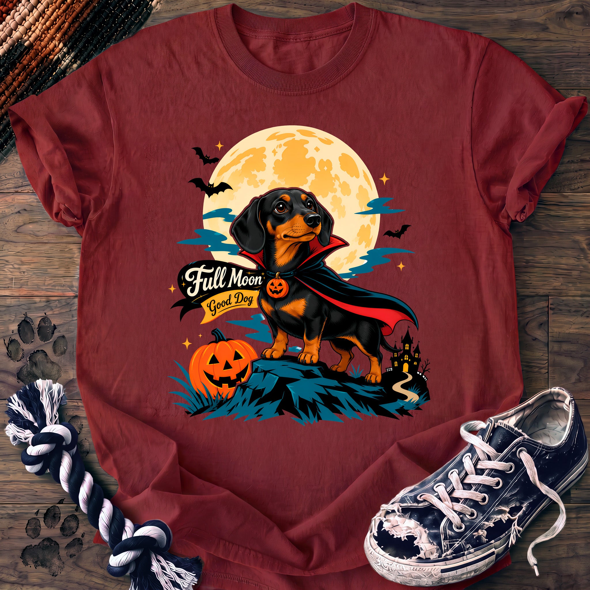 PAWSSION CLUB t-shirt in Chili color - SKU PC-0577