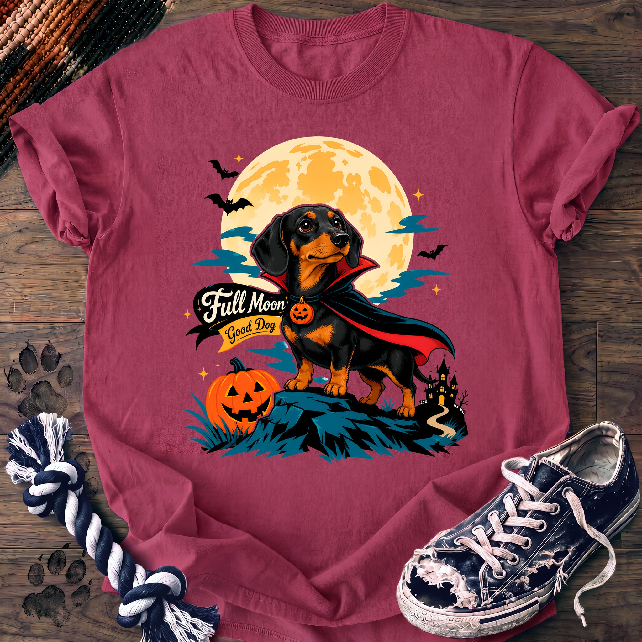 PAWSSION CLUB t-shirt in Crunchberry color - SKU PC-0577
