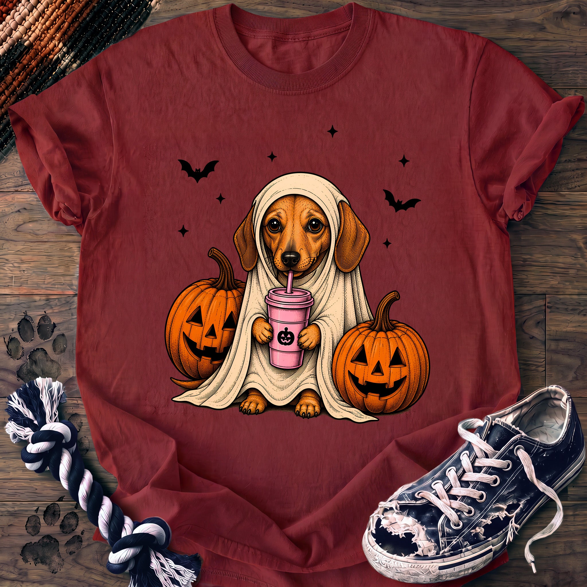PAWSSION CLUB t-shirt in Chili color - SKU PC-0578