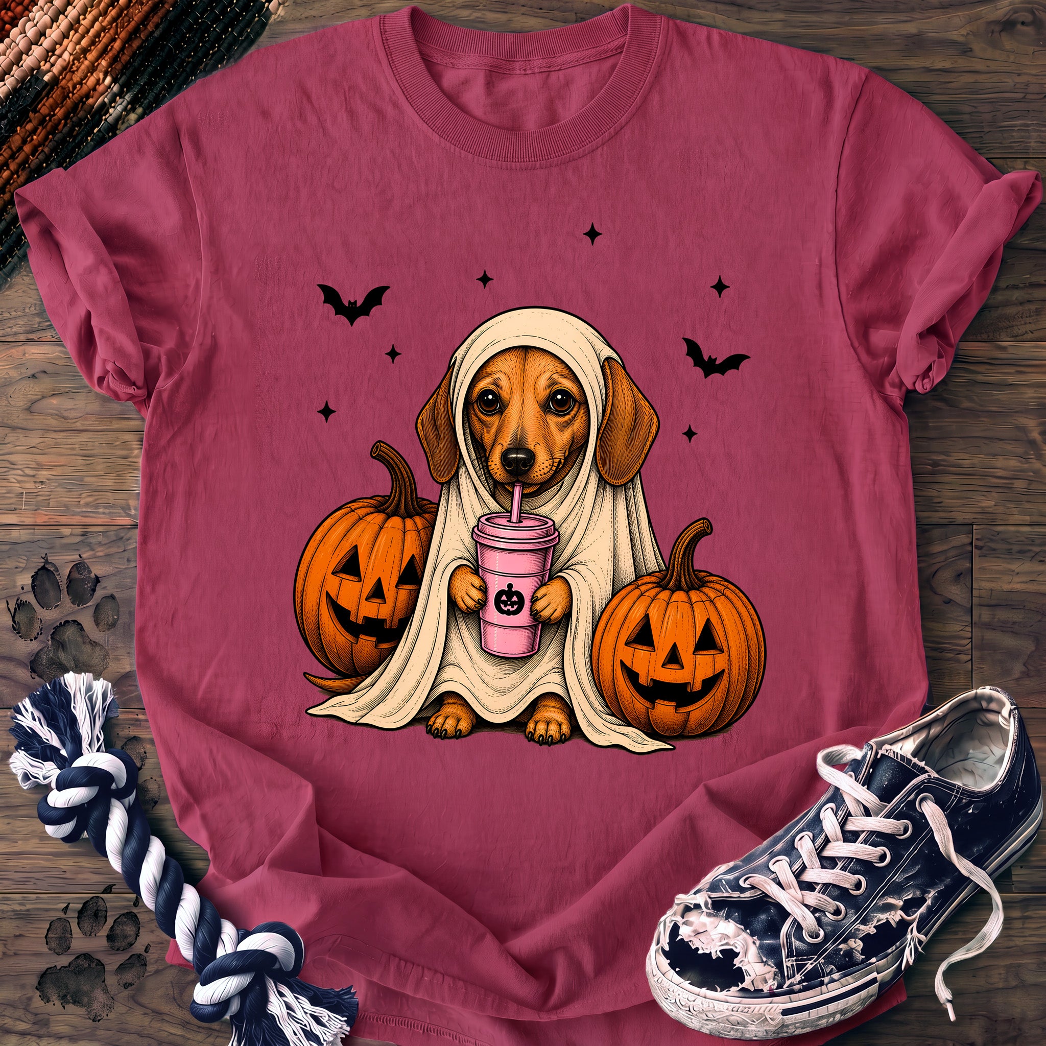 PAWSSION CLUB t-shirt in Crunchberry color - SKU PC-0578