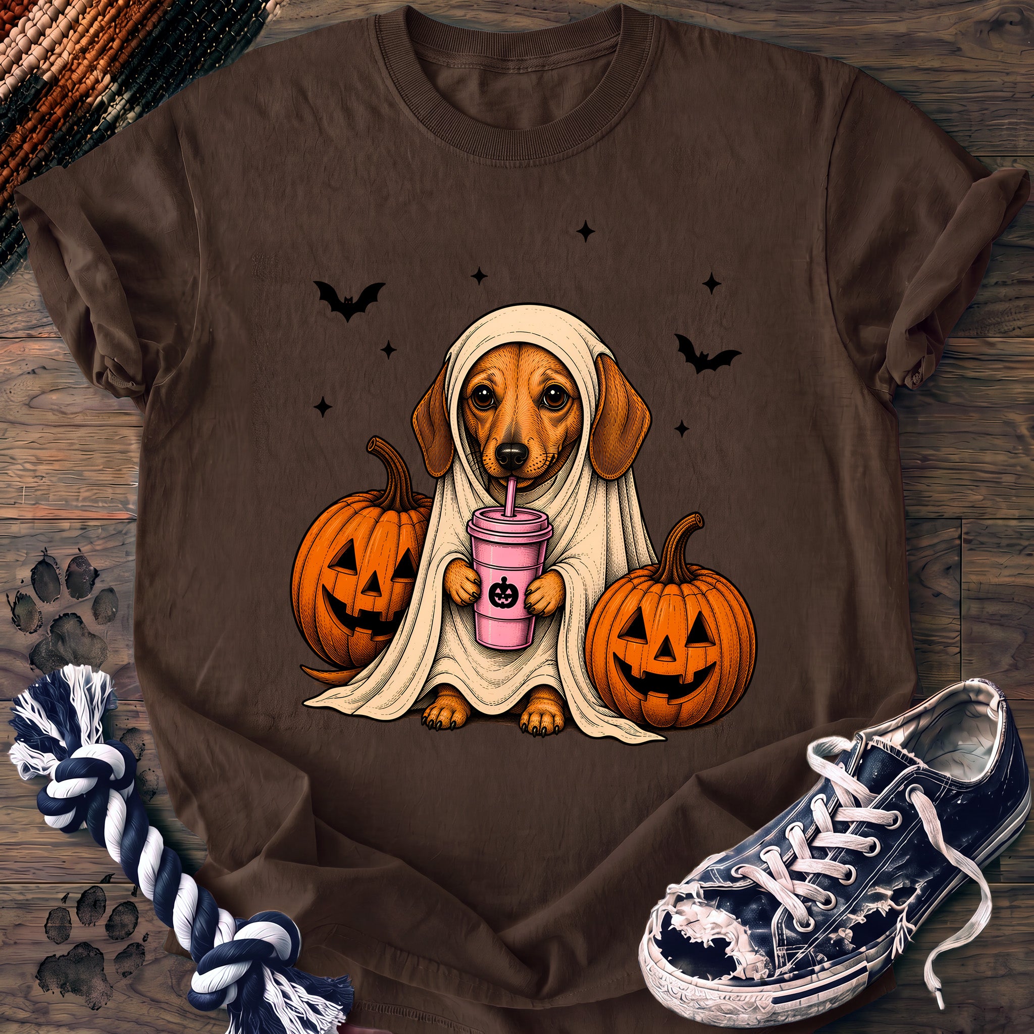 PAWSSION CLUB t-shirt in Espresso color - SKU PC-0578