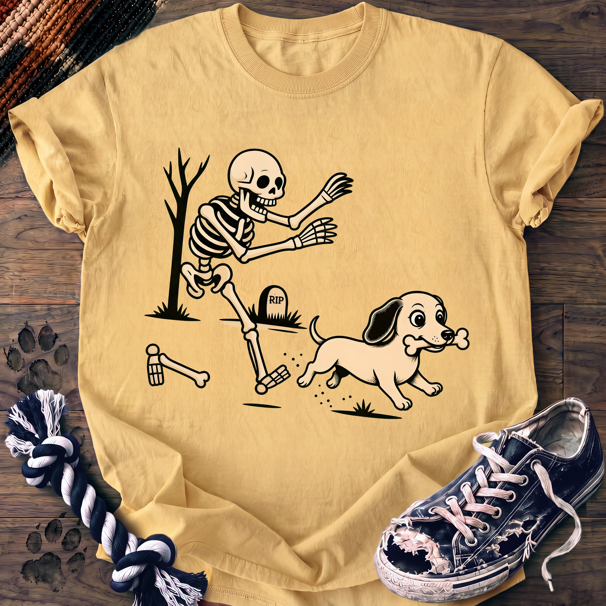 PAWSSION CLUB t-shirt in Butter color - SKU PC-0579