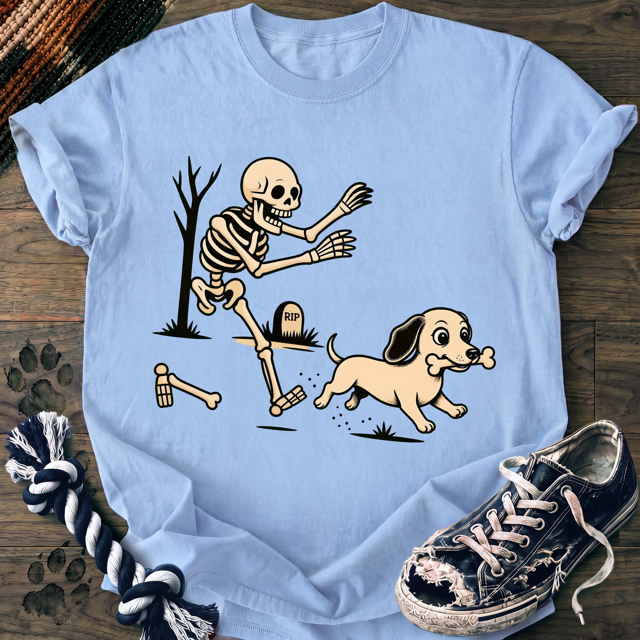 PAWSSION CLUB t-shirt in Chambray color - SKU PC-0579