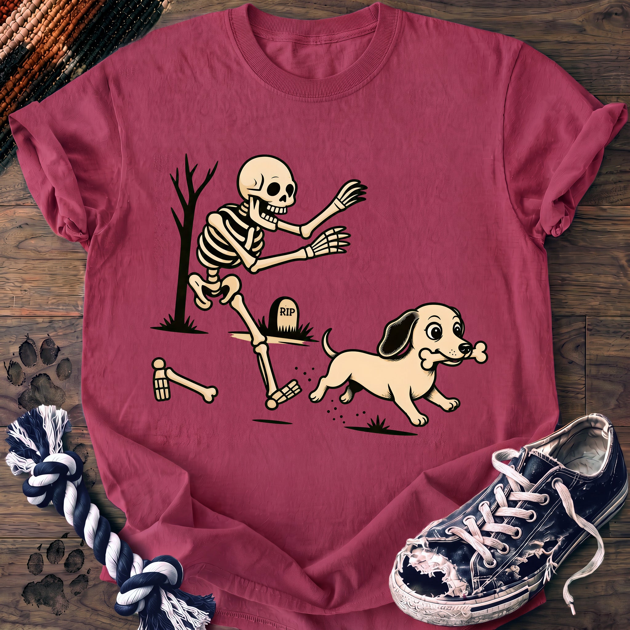 PAWSSION CLUB t-shirt in Crunchberry color - SKU PC-0579
