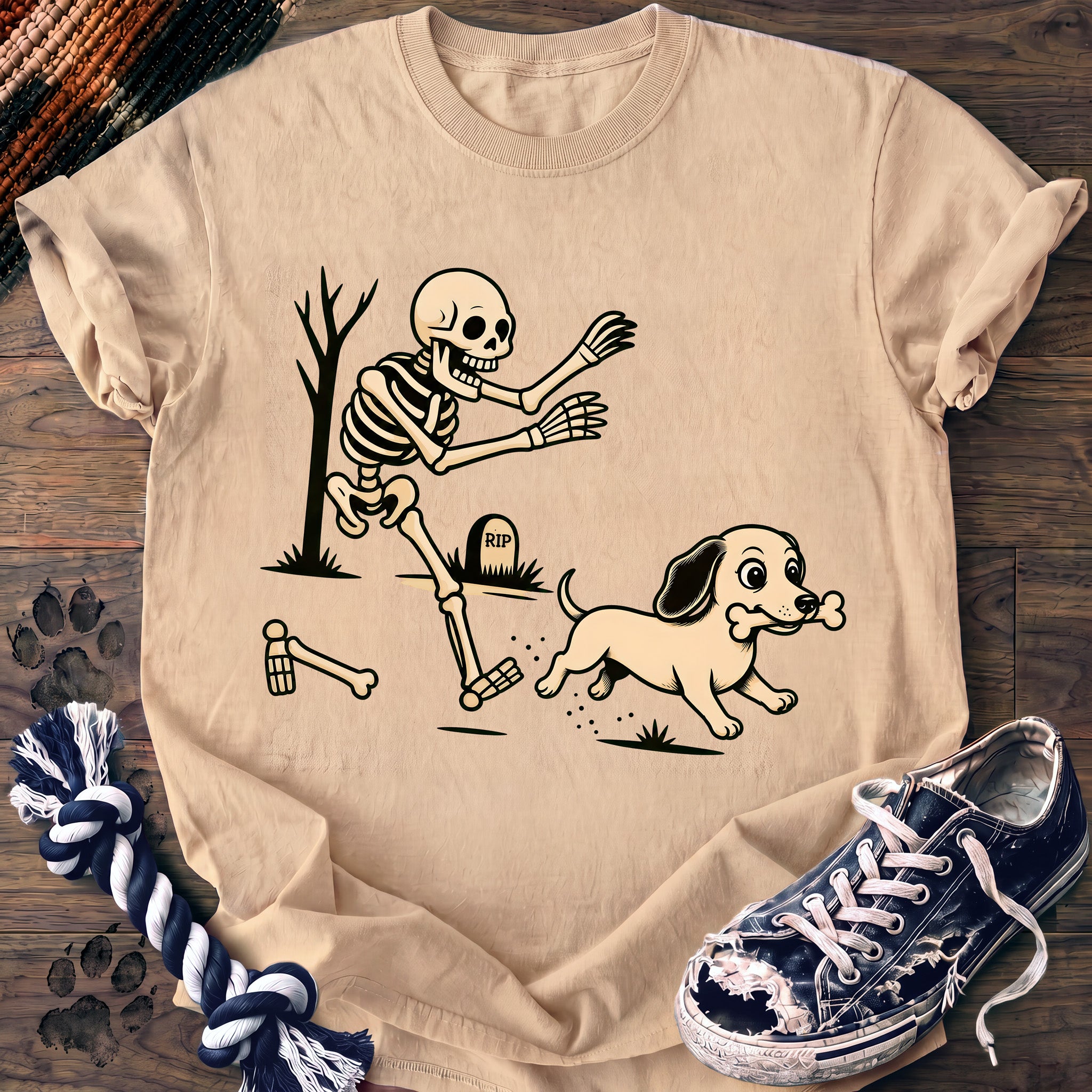 PAWSSION CLUB t-shirt in Ivory color - SKU PC-0579