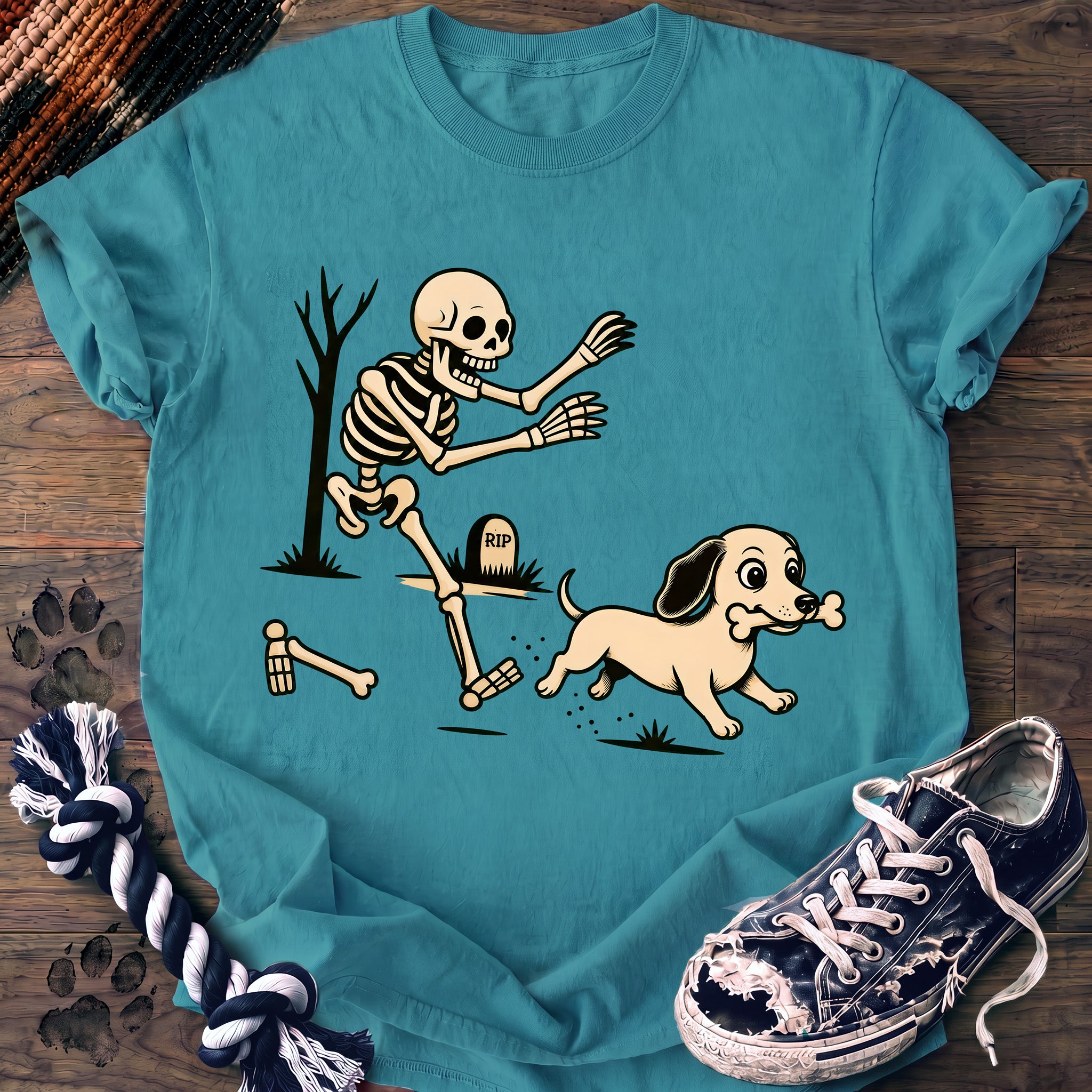 PAWSSION CLUB t-shirt in LagoonBlue color - SKU PC-0579