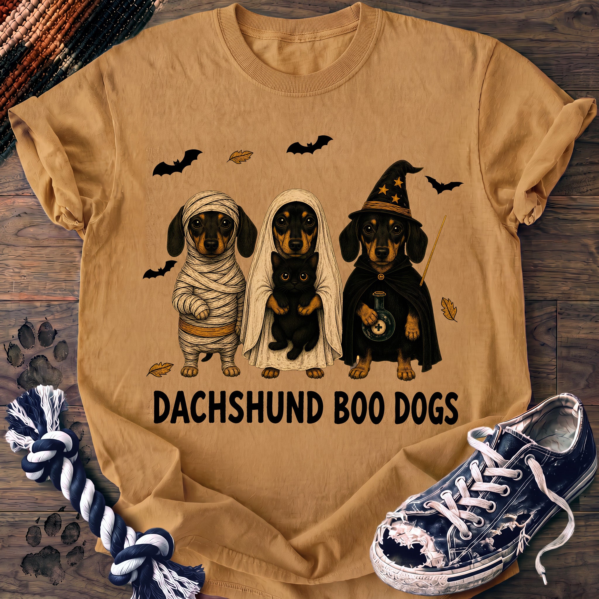PAWSSION CLUB t-shirt in Mustard color - SKU PC-0580