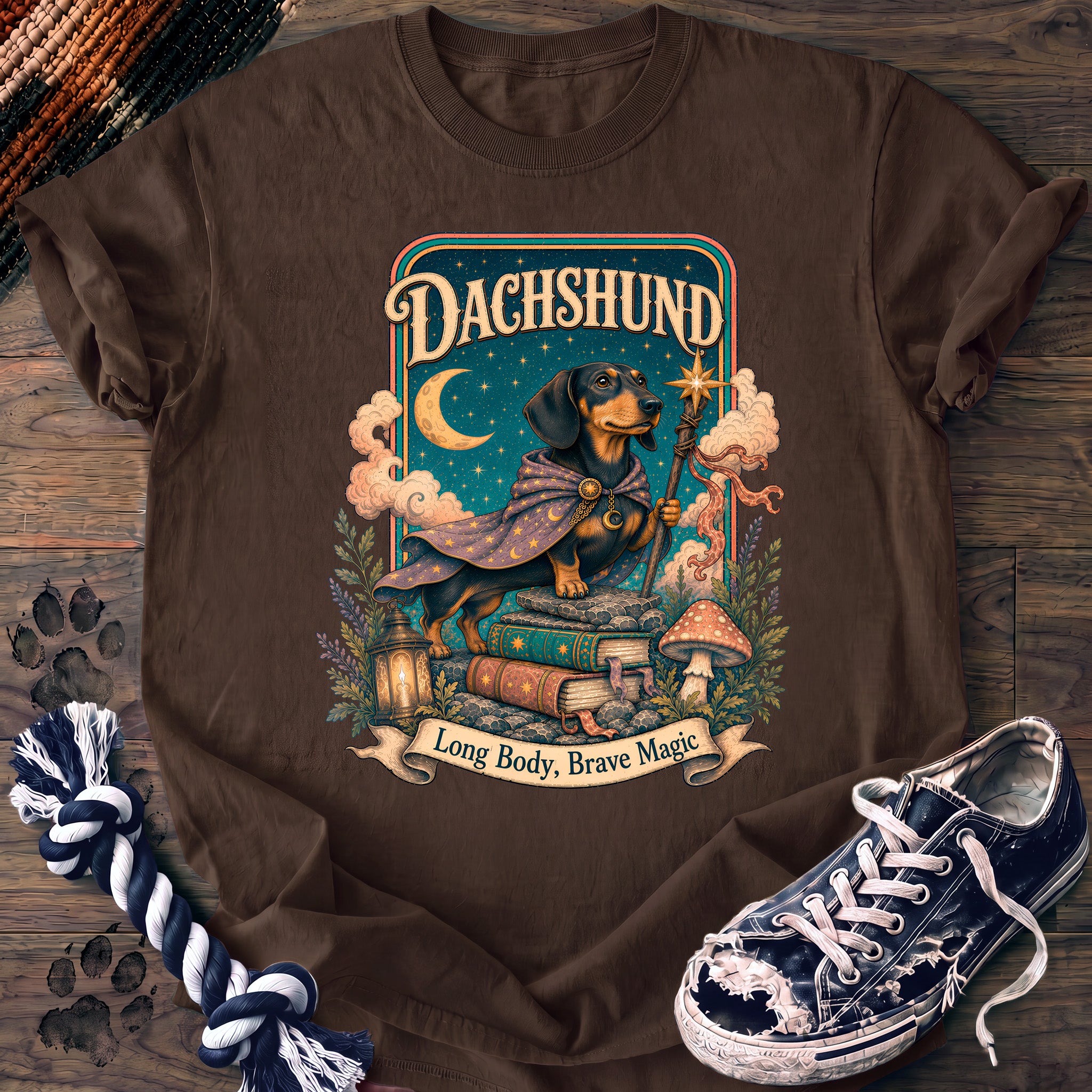 PAWSSION CLUB t-shirt in Espresso color - SKU PC-0581